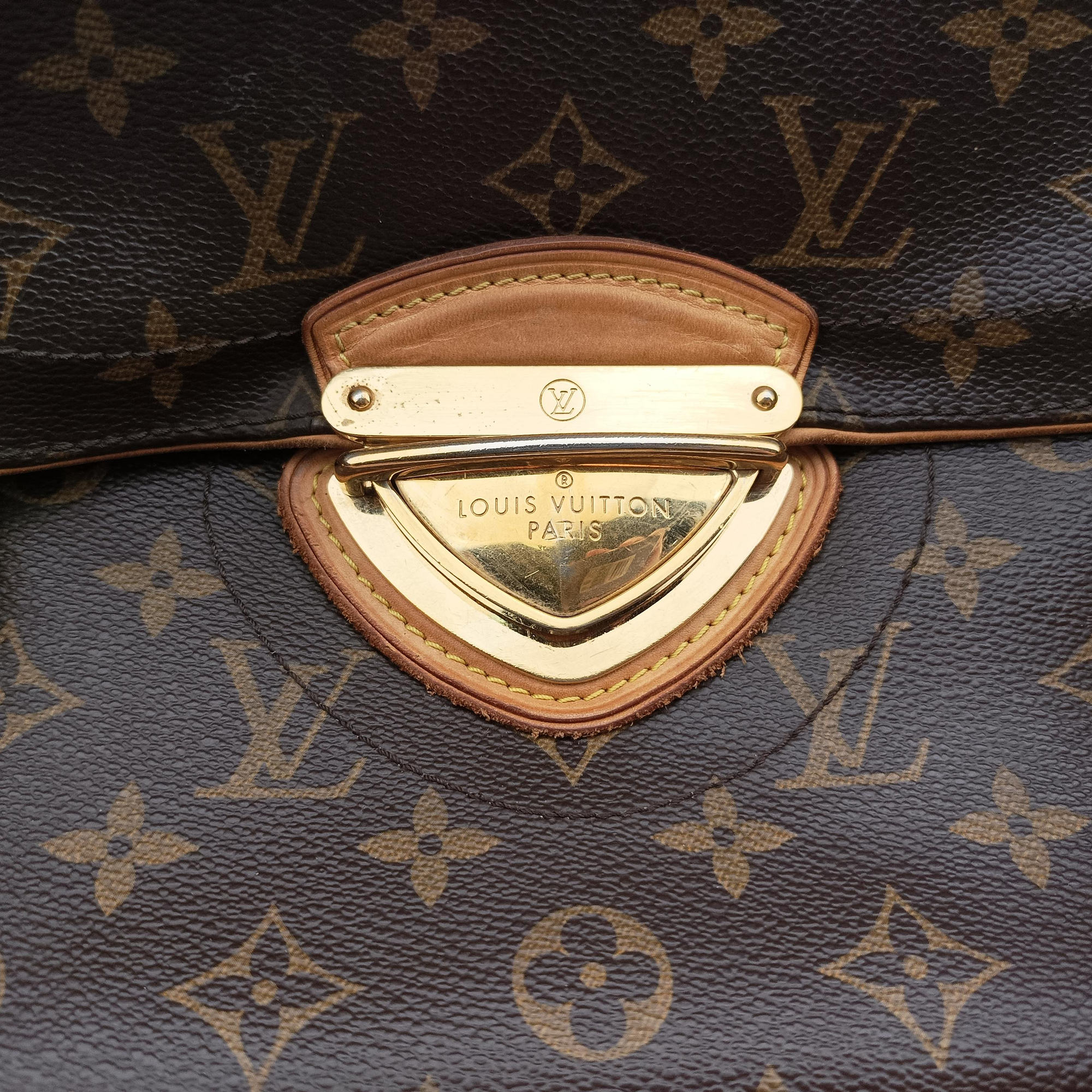 Pre-owned Louis Vuitton Beverly GM brown Monogram Canvas M40120 handbag | stylenewstar