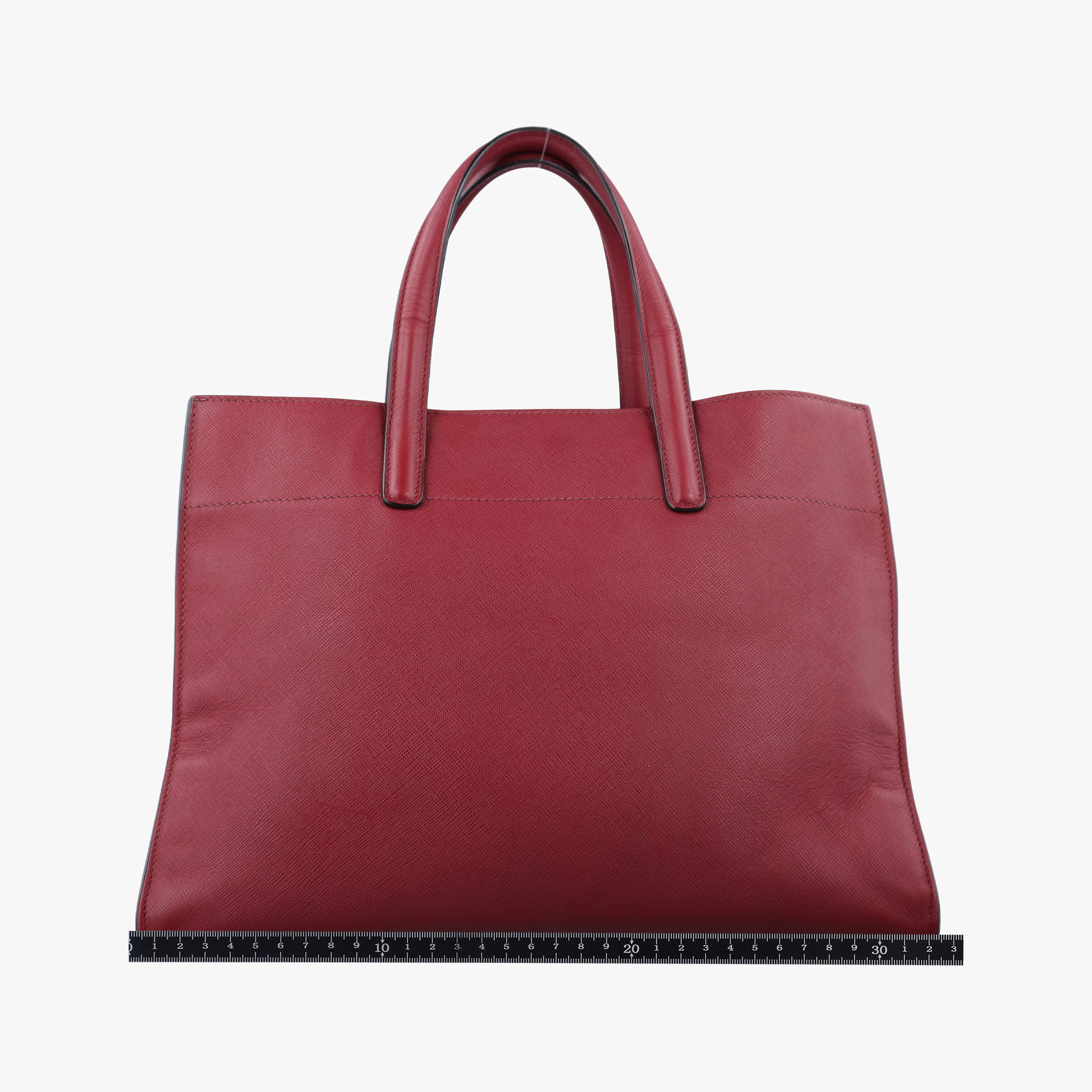 Pre-owned Prada Galleria Red SAFFIANO Leather BN2606 shoulderbag | stylenewstar