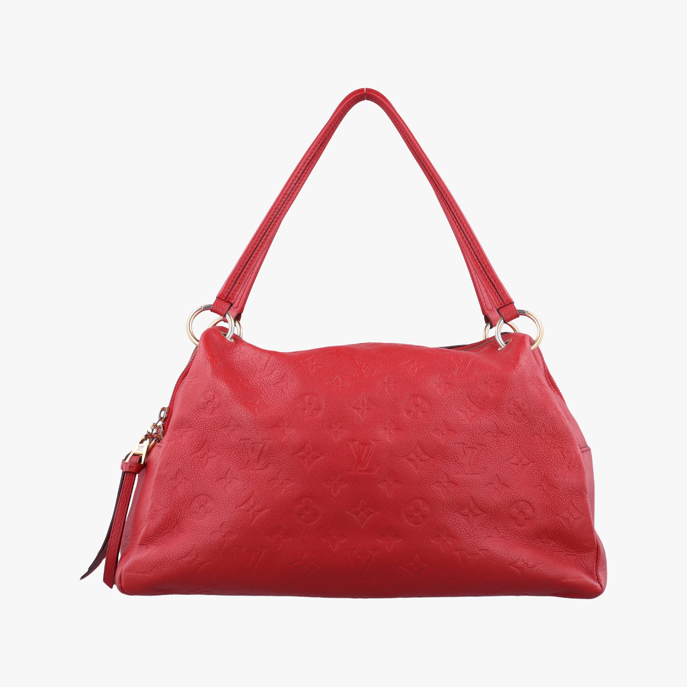 Pre-owned Louis Vuitton Pontus PM Red Monogram Empreinte M43720 handbag | stylenewstar