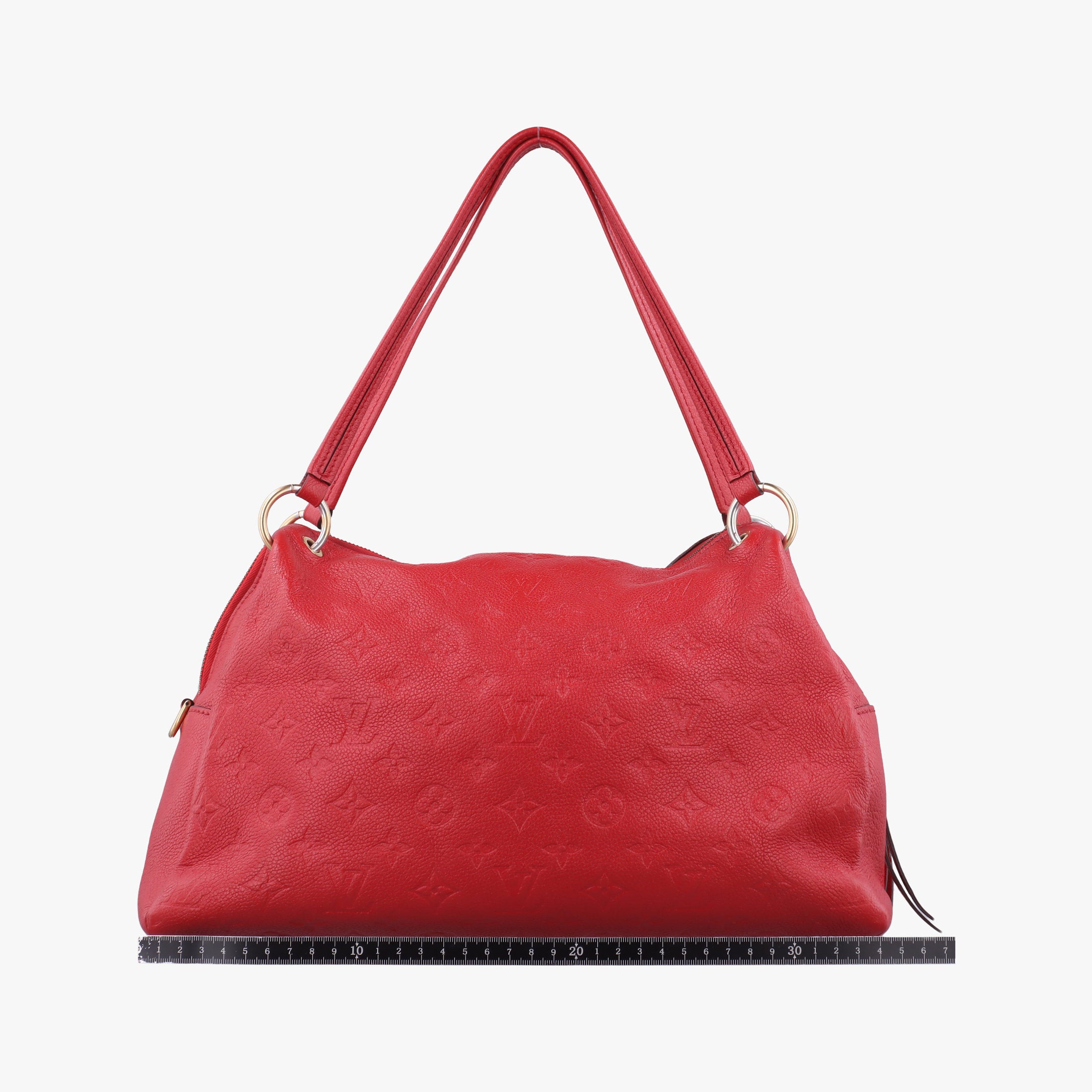 Pre-owned Louis Vuitton Pontus PM Red Monogram Empreinte M43720 handbag | stylenewstar