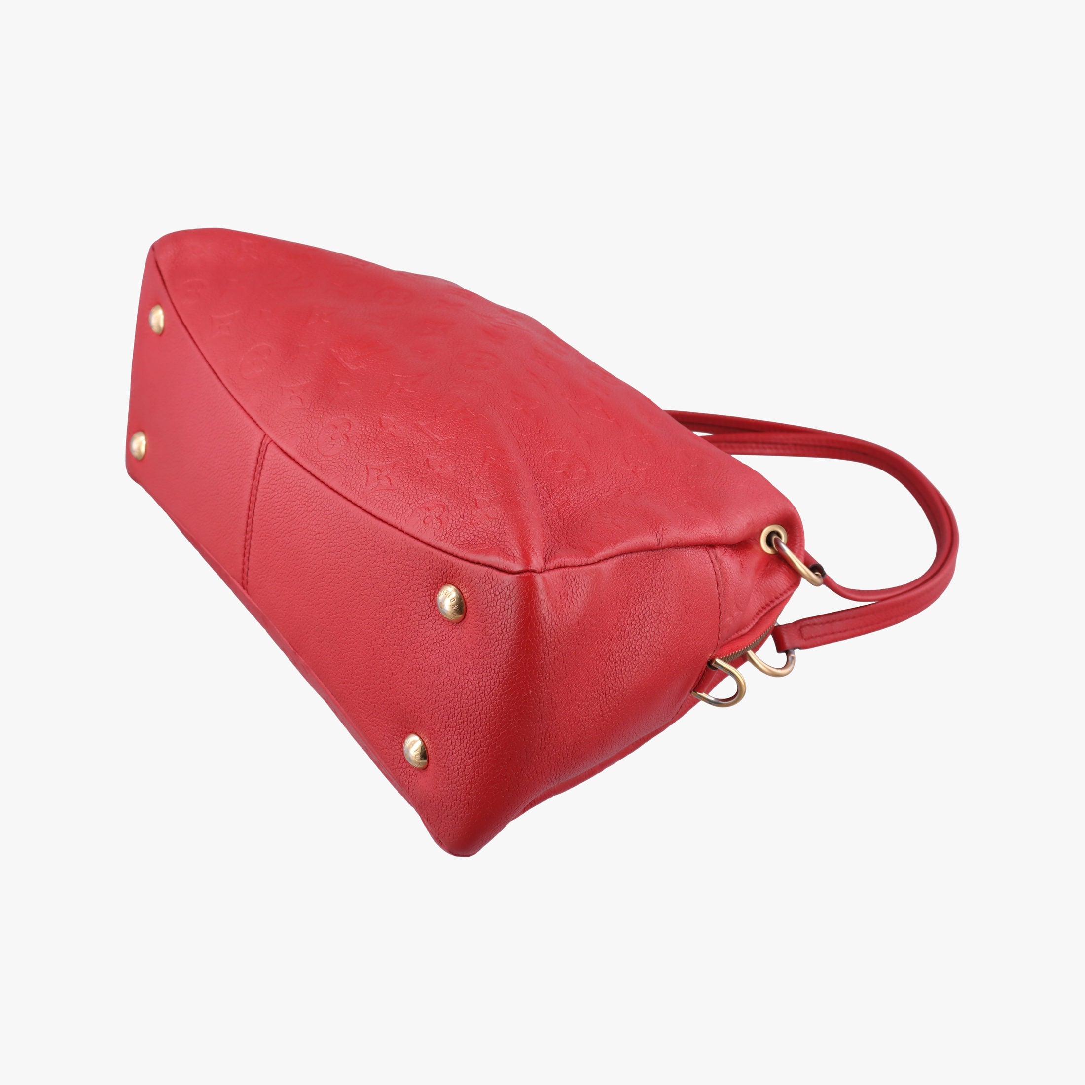 Pre-owned Louis Vuitton Pontus PM Red Monogram Empreinte M43720 handbag | stylenewstar