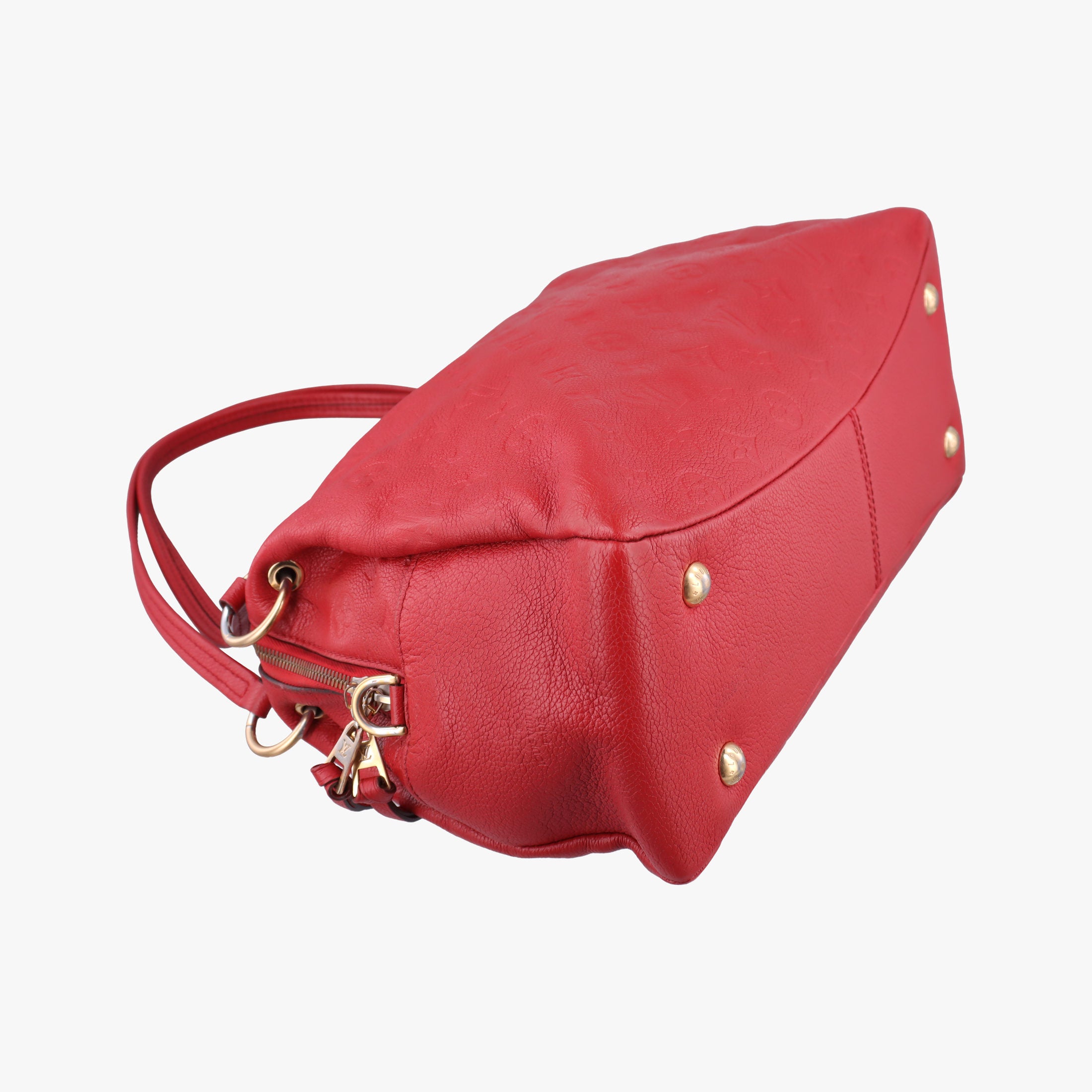Pre-owned Louis Vuitton Pontus PM Red Monogram Empreinte M43720 handbag | stylenewstar