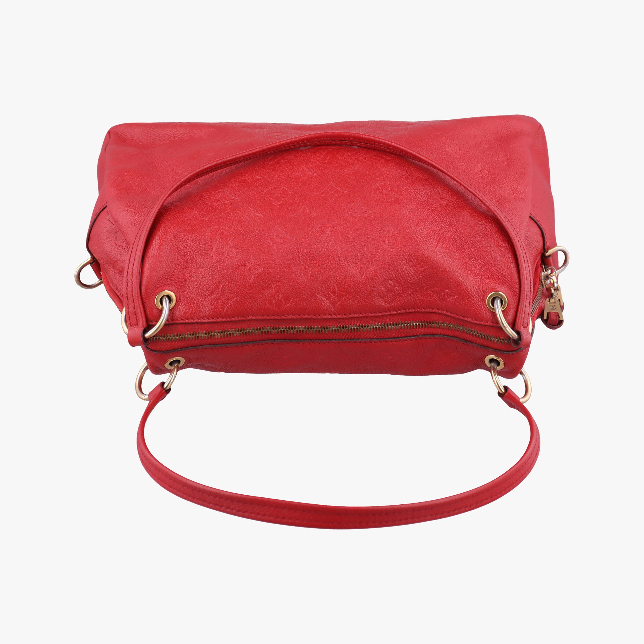 Pre-owned Louis Vuitton Pontus PM Red Monogram Empreinte M43720 handbag | stylenewstar