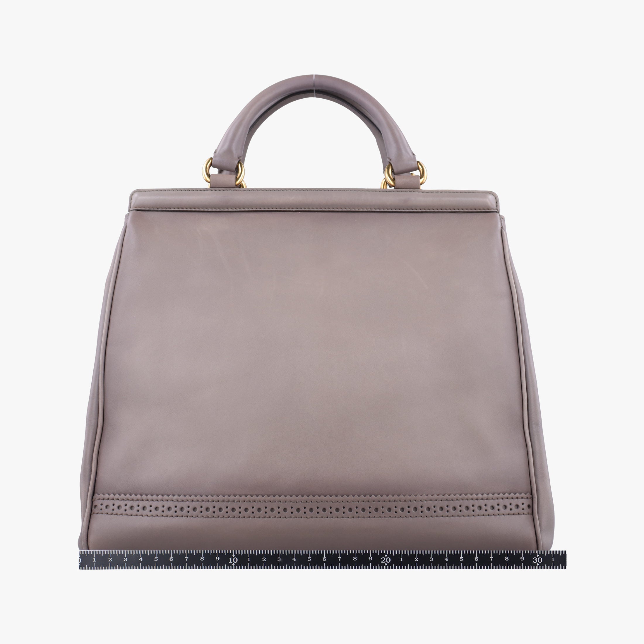 Pre-owned Gucci horse bit Grey Leather 296900 handbag | stylenewstar