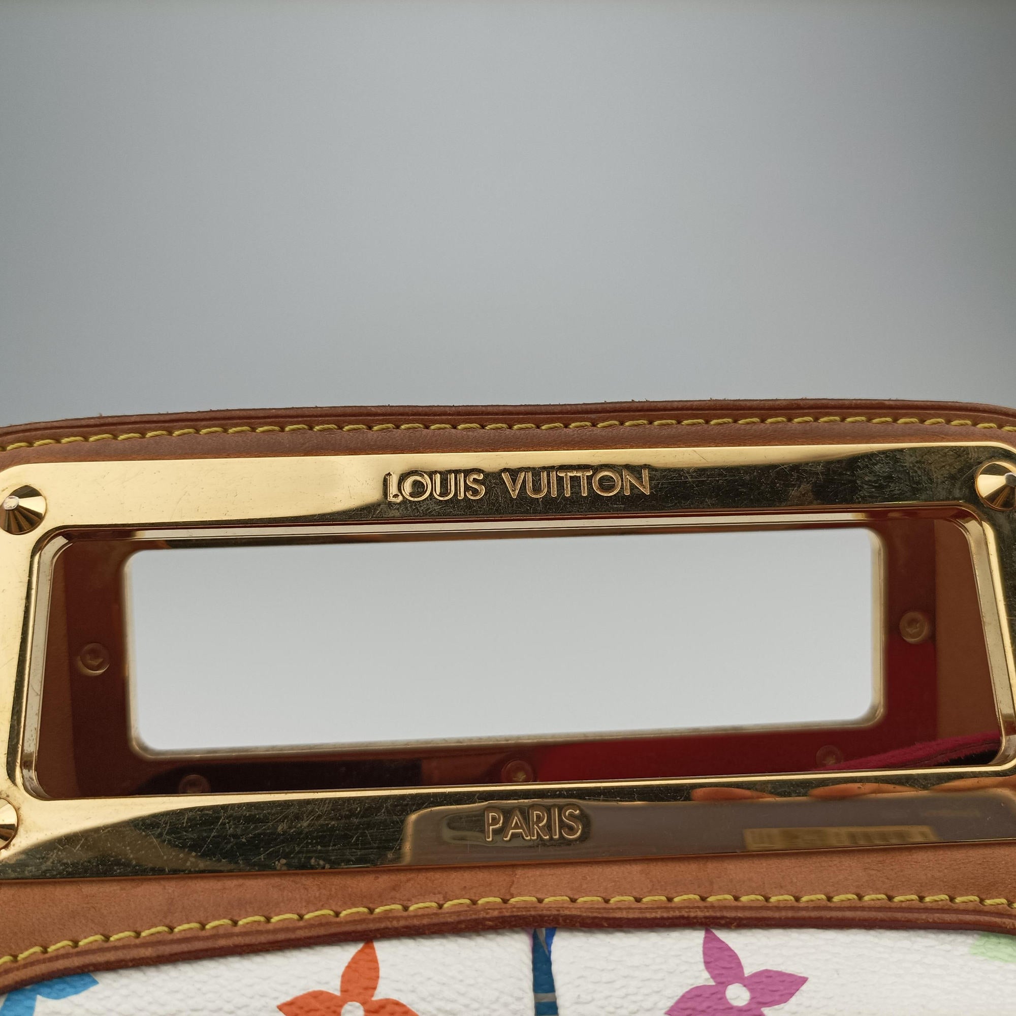 Vintage Louis Vuitton JUDY MM white Monogram Multicolor M40255 shoulderbag | stylenewstar