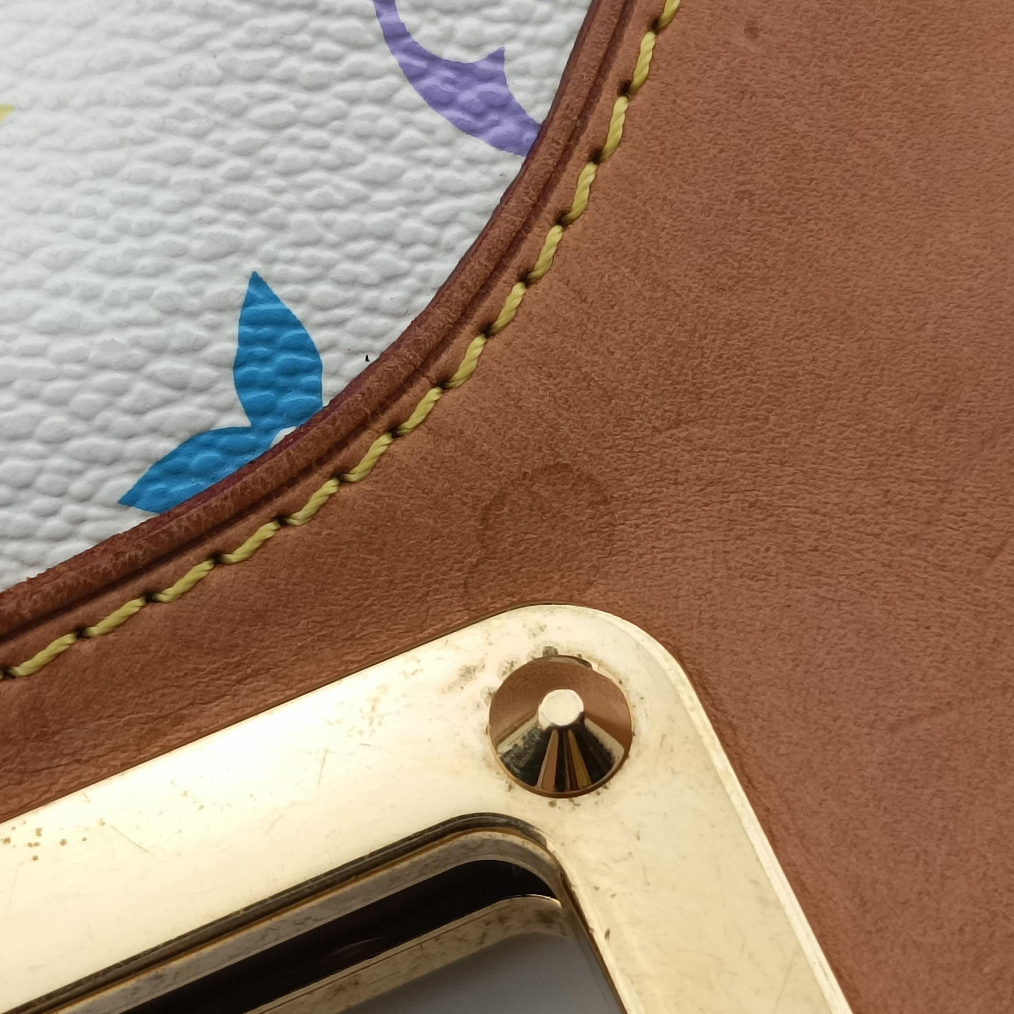Vintage Louis Vuitton JUDY MM white Monogram Multicolor M40255 shoulderbag | stylenewstar