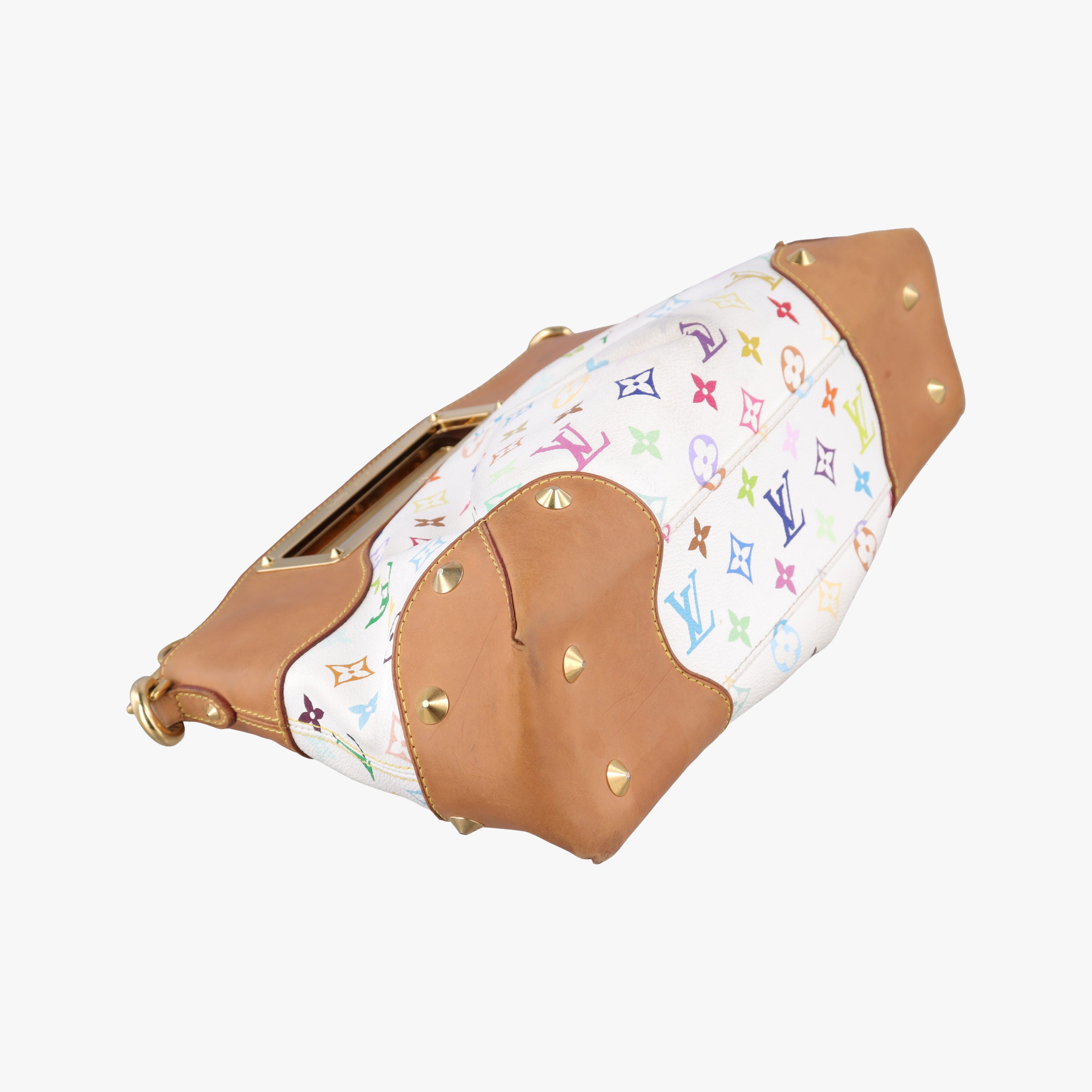 Vintage Louis Vuitton JUDY MM white Monogram Multicolor M40255 shoulderbag | stylenewstar