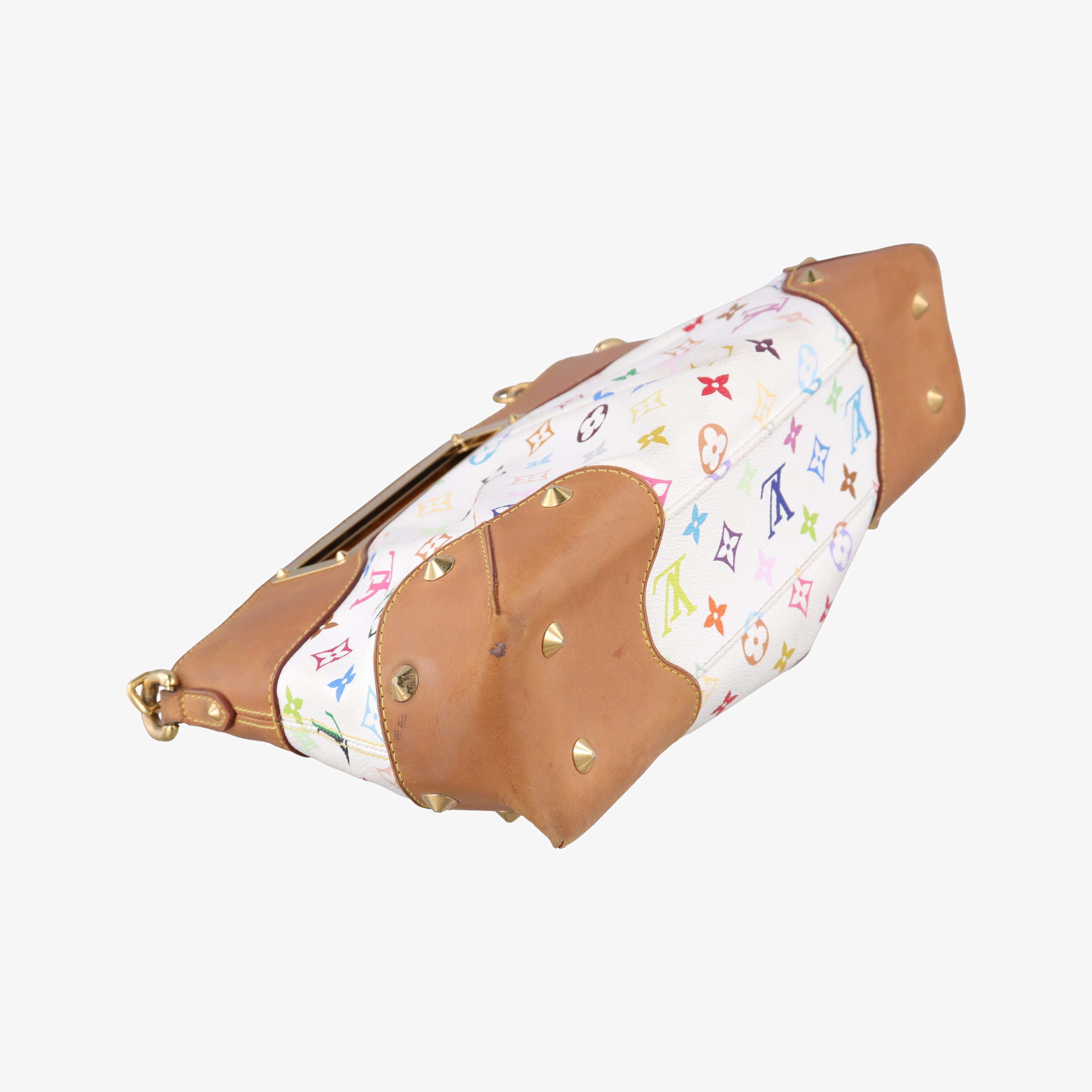 Vintage Louis Vuitton JUDY MM white Monogram Multicolor M40255 shoulderbag | stylenewstar