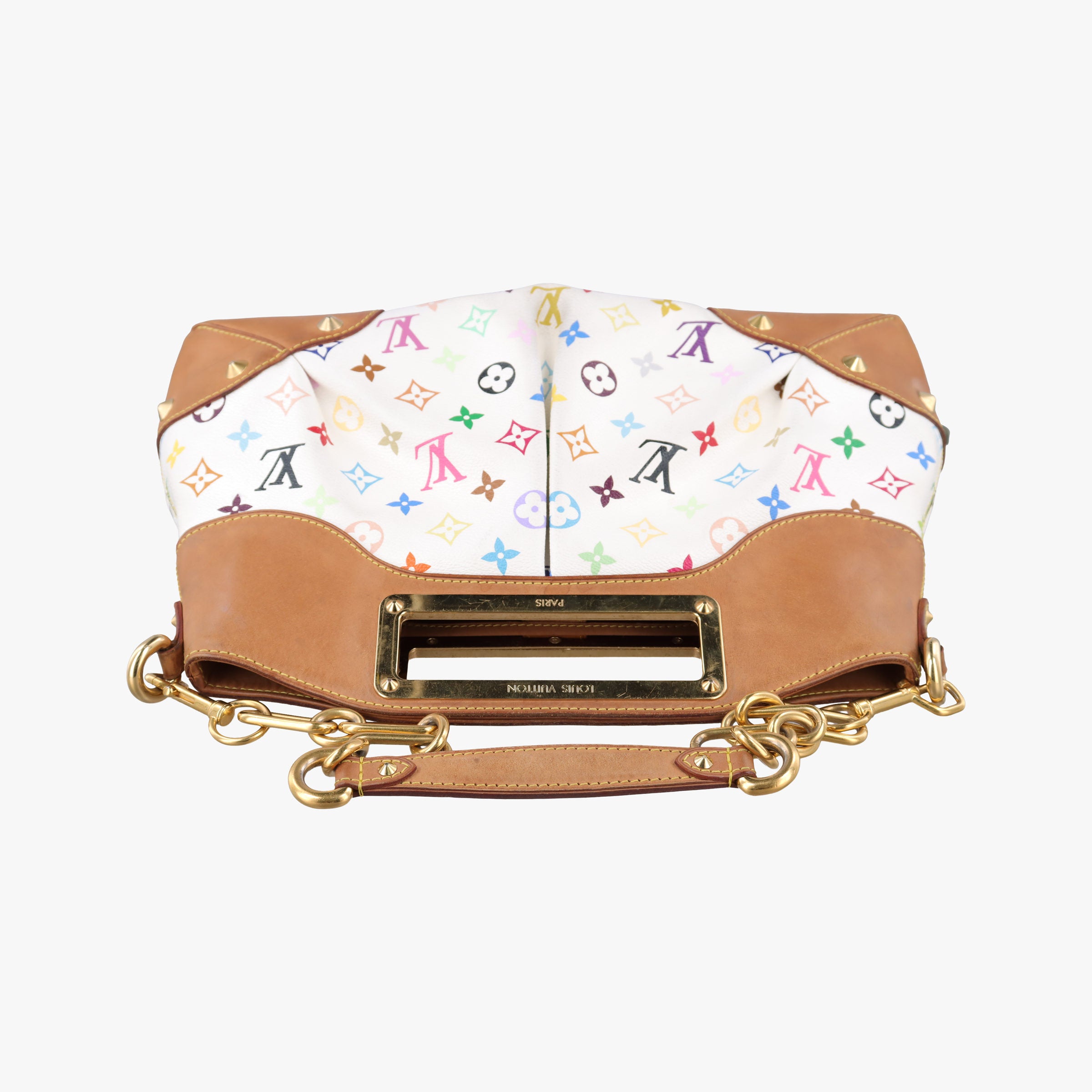 Vintage Louis Vuitton JUDY MM white Monogram Multicolor M40255 shoulderbag | stylenewstar