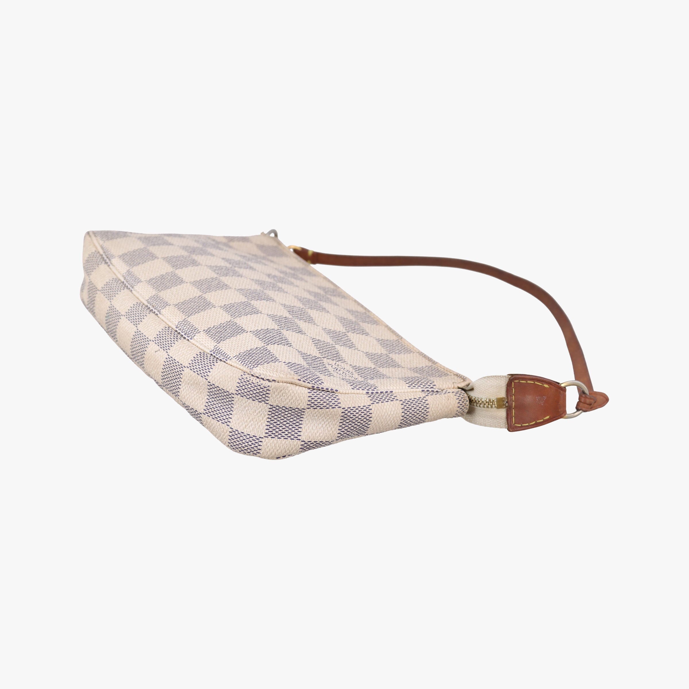 Pre-owned Louis Vuitton Mini Pochette Accessoires Azur Damier Canvas N58010 handbag | stylenewstar