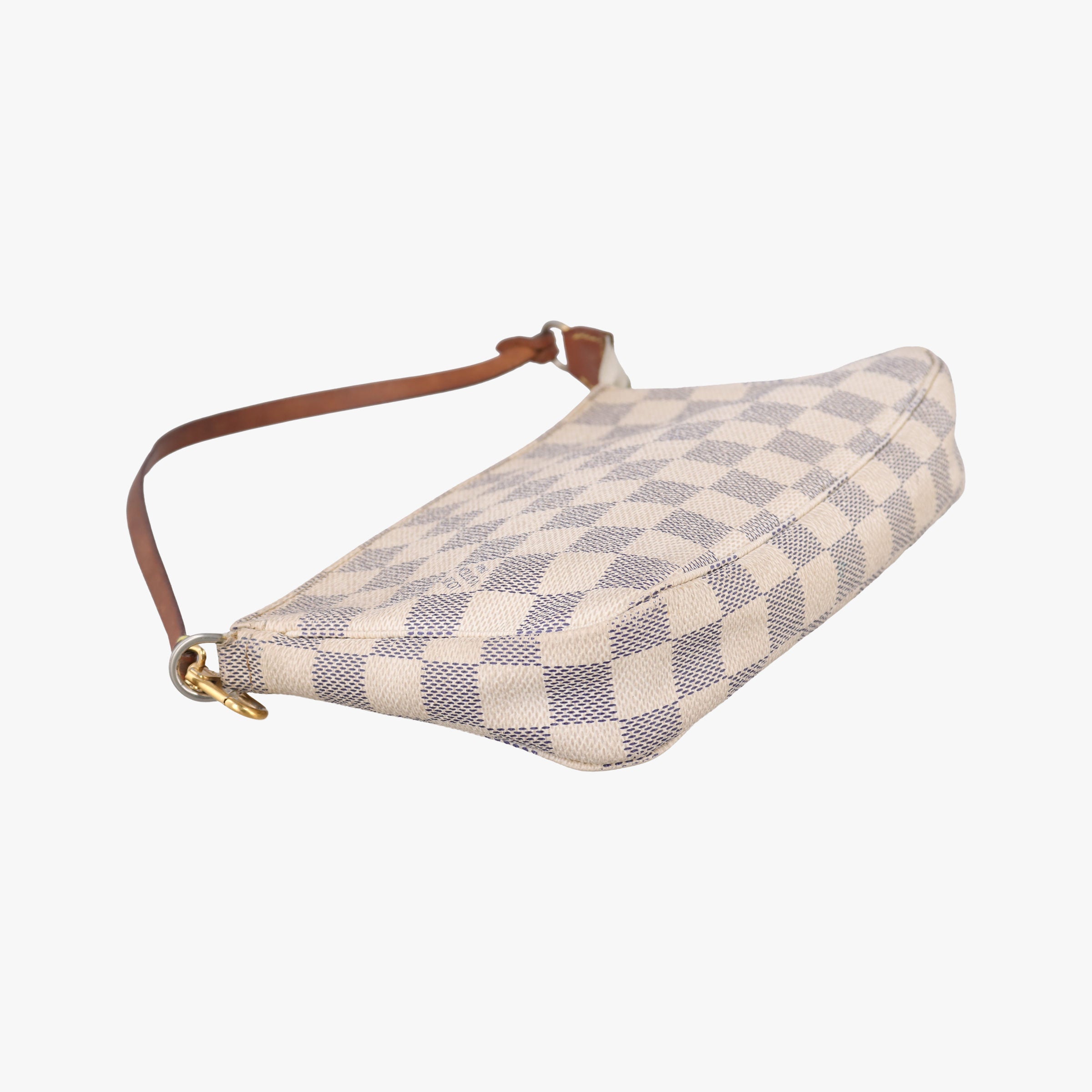 Pre-owned Louis Vuitton Mini Pochette Accessoires Azur Damier Canvas N58010 handbag | stylenewstar
