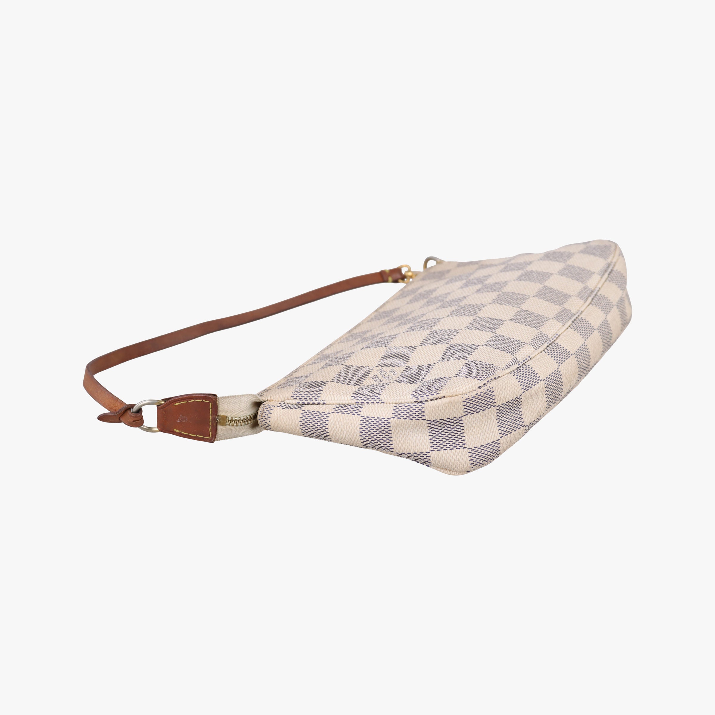 Pre-owned Louis Vuitton Mini Pochette Accessoires Azur Damier Canvas N58010 handbag | stylenewstar