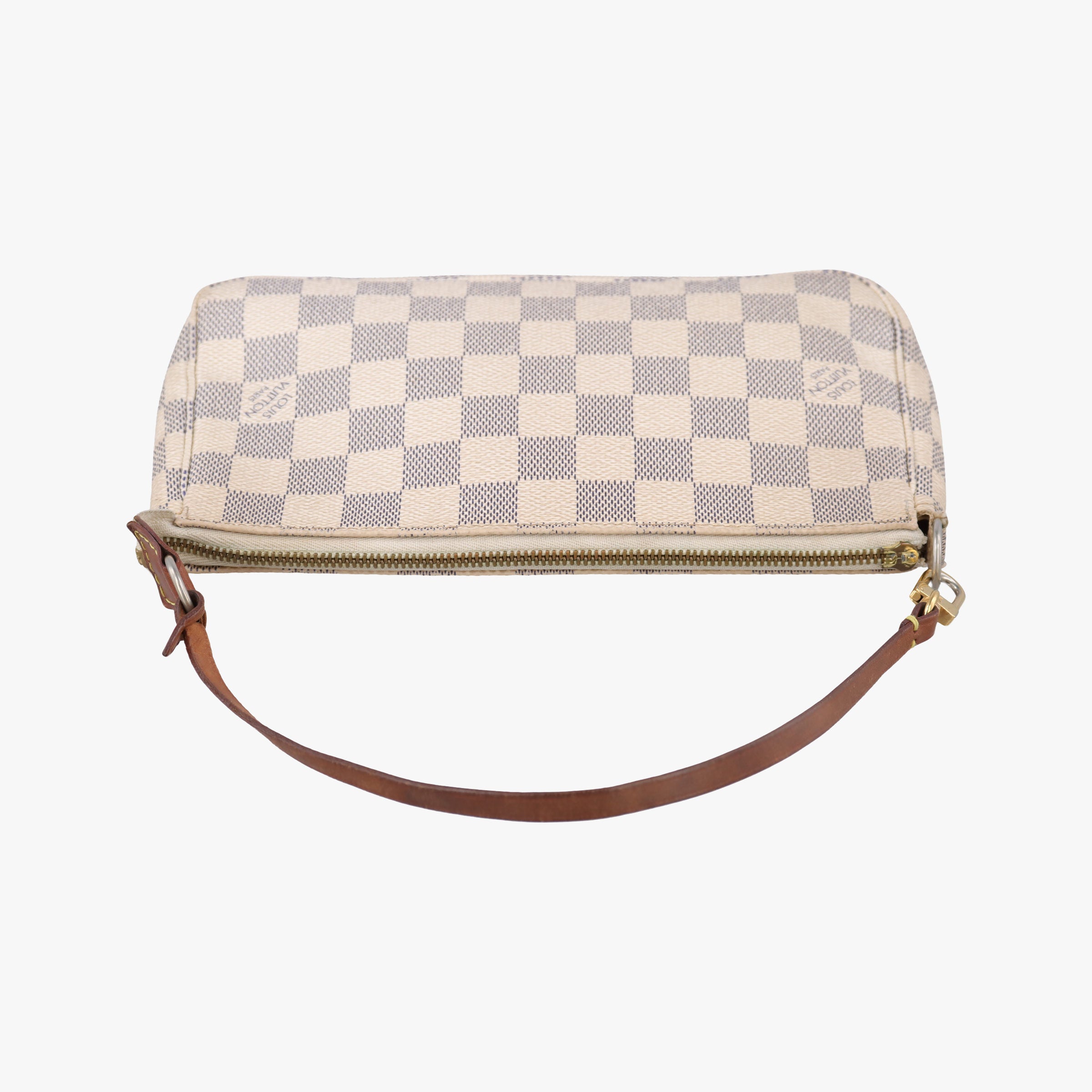 Pre-owned Louis Vuitton Mini Pochette Accessoires Azur Damier Canvas N58010 handbag | stylenewstar