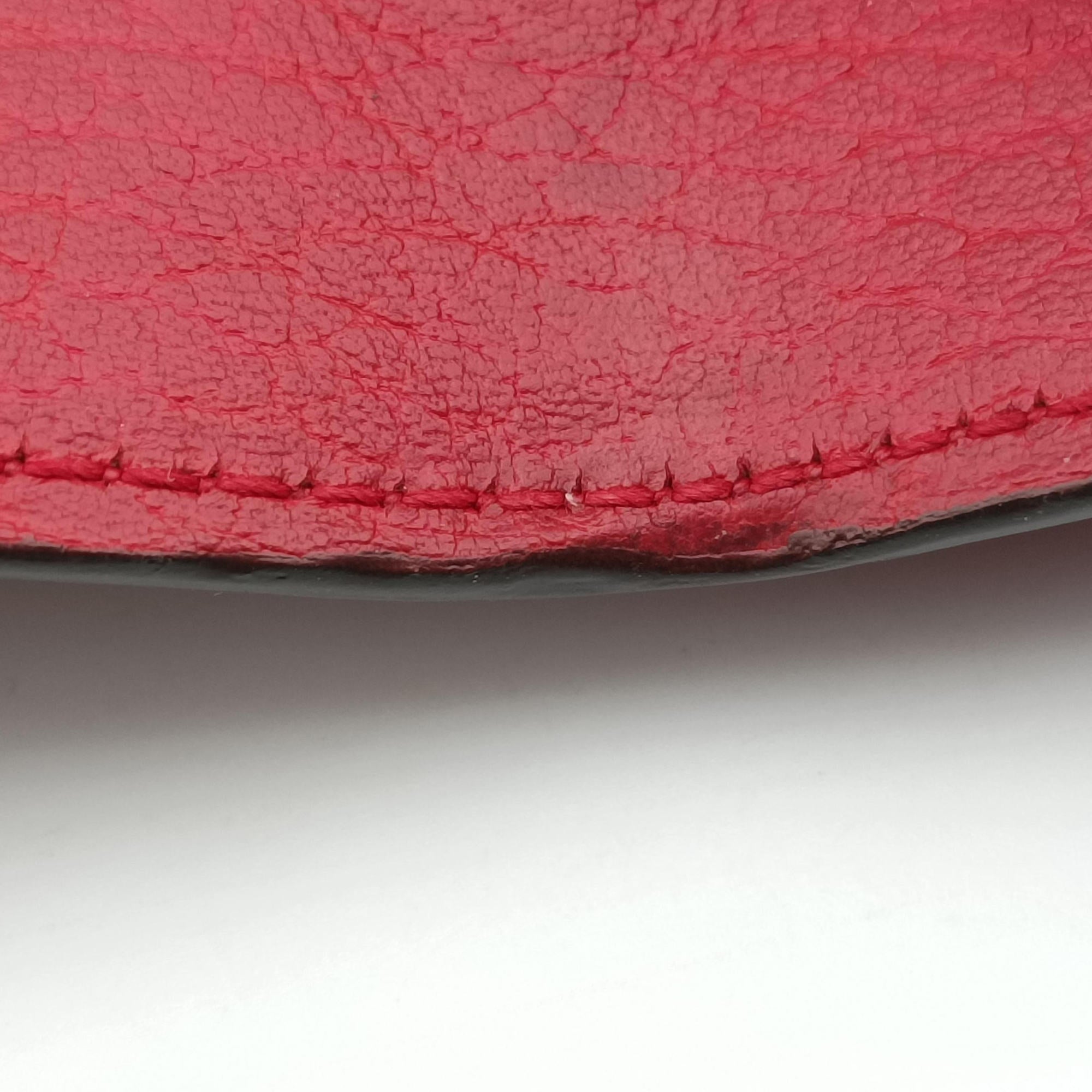 Pre-owned Gucci Interlocking G Red Leather 510314 shoulderbag | stylenewstar