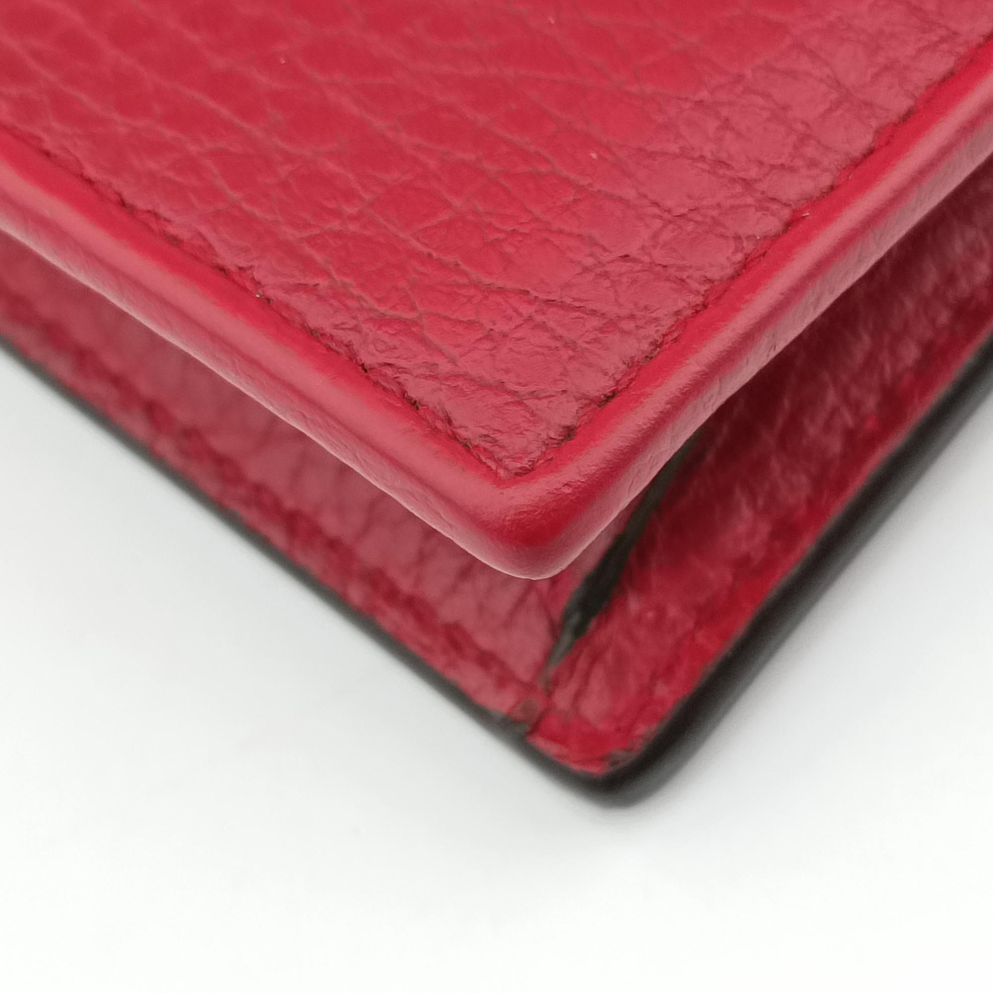 Pre-owned Gucci Interlocking G Red Leather 510314 shoulderbag | stylenewstar