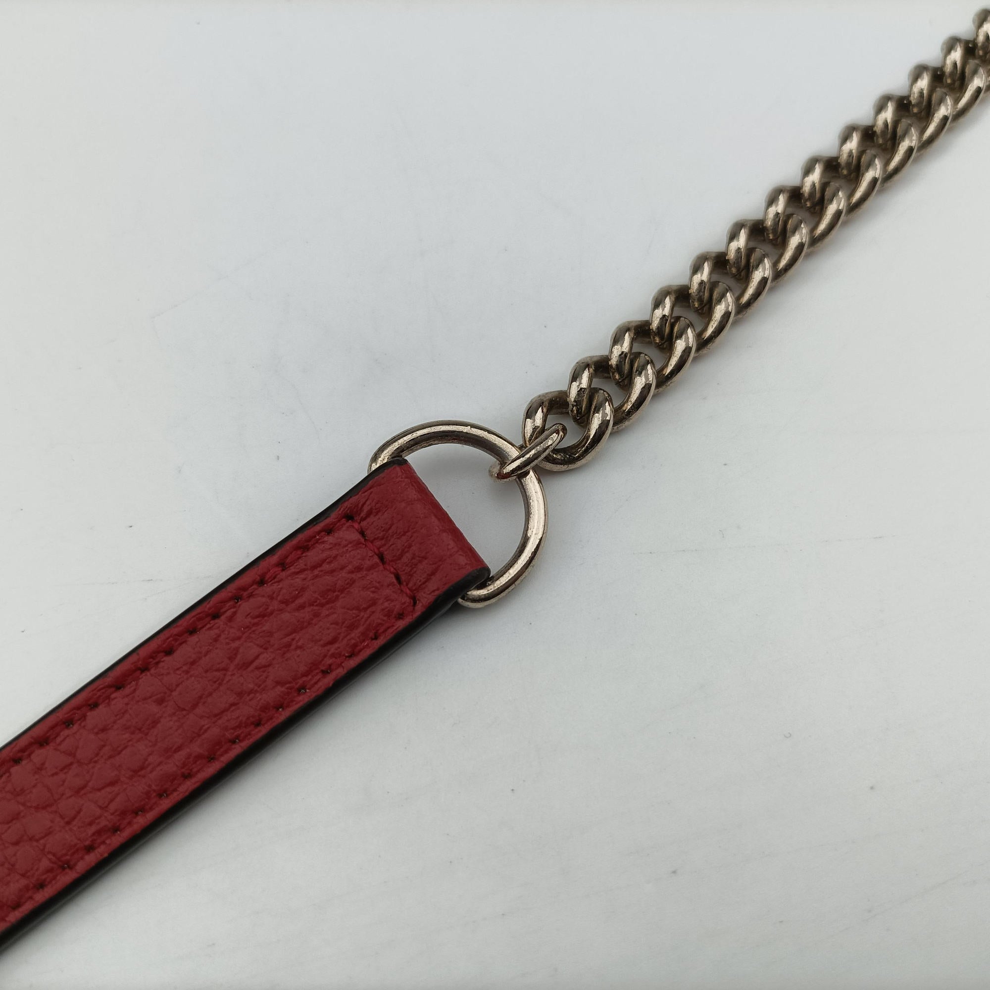 Pre-owned Gucci Interlocking G Red Leather 510314 shoulderbag | stylenewstar