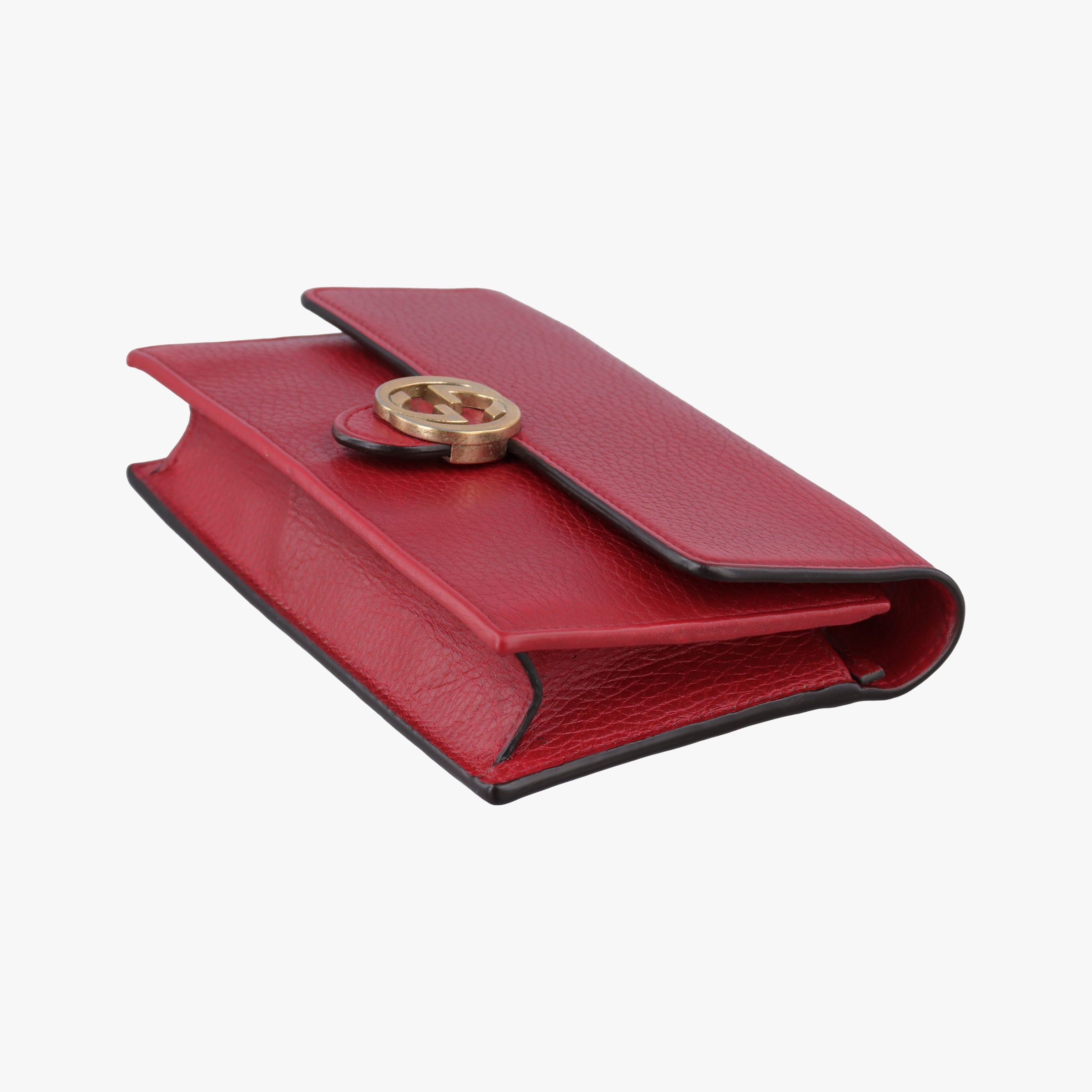 Pre-owned Gucci Interlocking G Red Leather 510314 shoulderbag | stylenewstar
