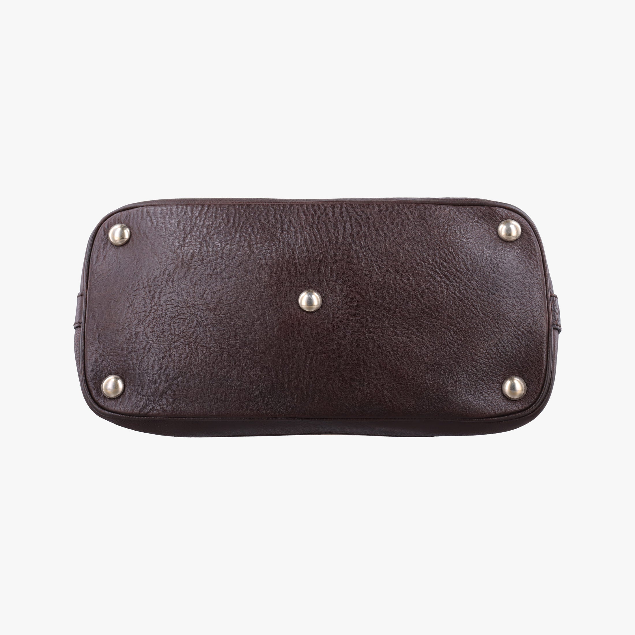Pre-owned Gucci Guccissima Brown Leather×Canvas 247279 shoulderbag | stylenewstar