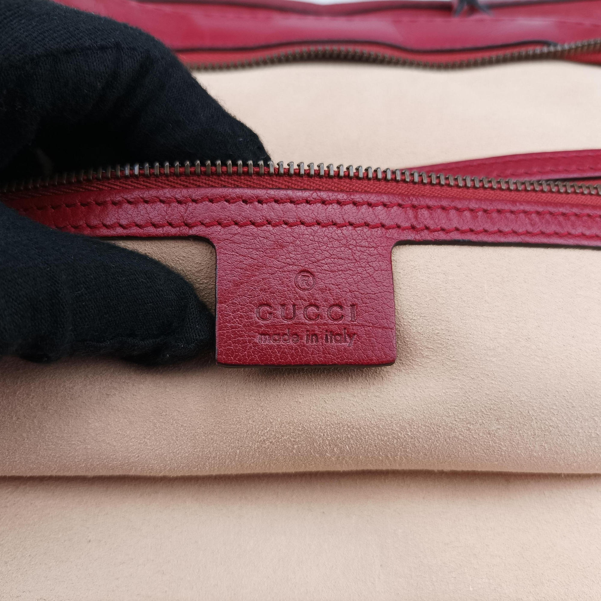 Pre-owned Gucci Re(Belle) Red Leather 515937 handbag | stylenewstar