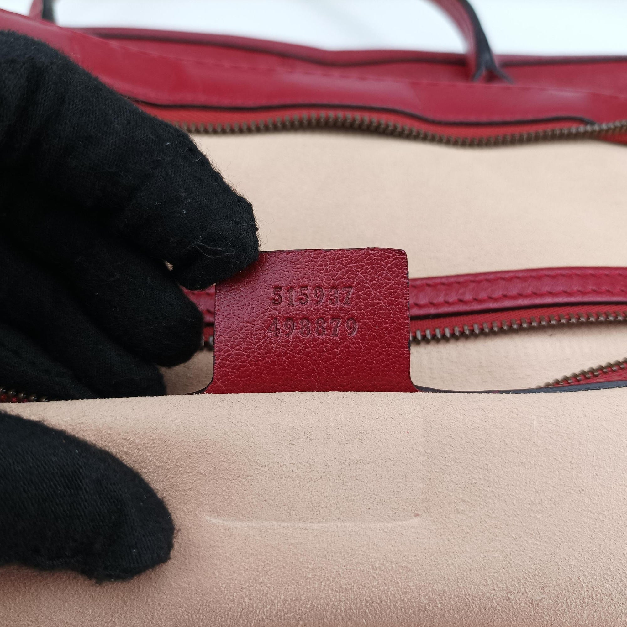 Pre-owned Gucci Re(Belle) Red Leather 515937 handbag | stylenewstar