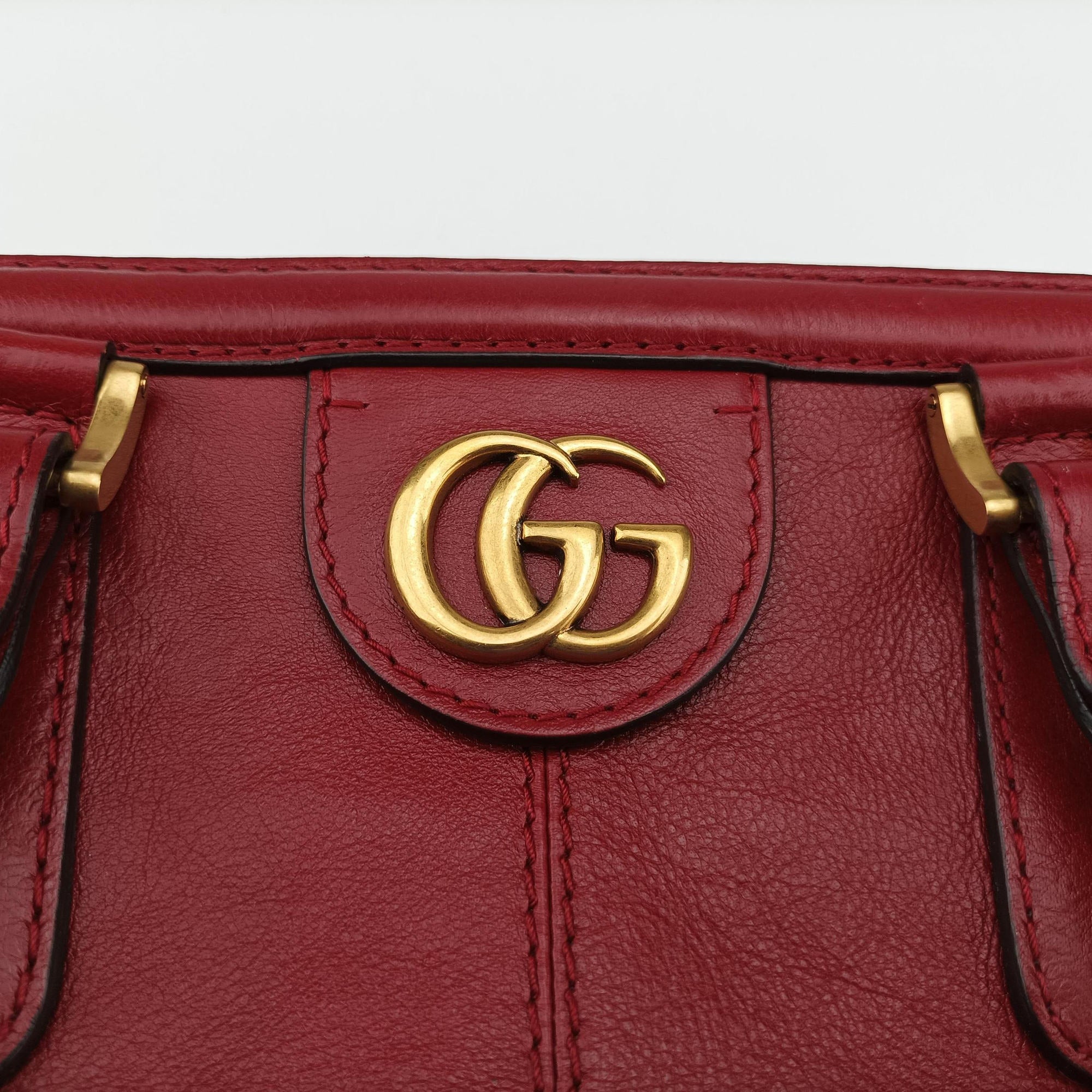 Pre-owned Gucci Re(Belle) Red Leather 515937 handbag | stylenewstar