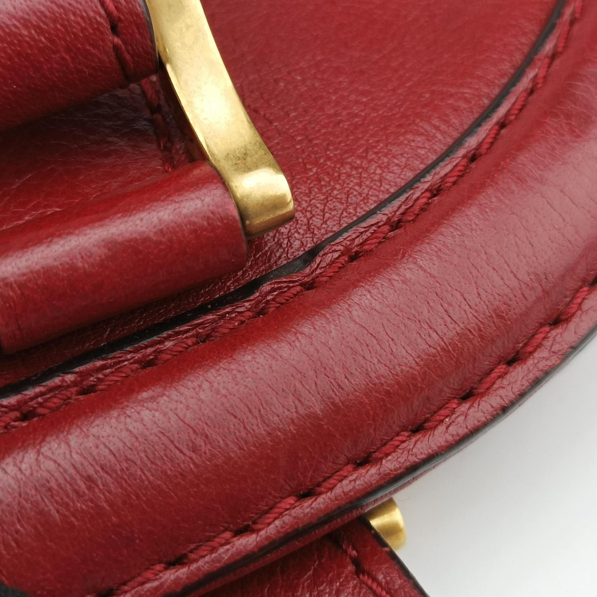 Pre-owned Gucci Re(Belle) Red Leather 515937 handbag | stylenewstar