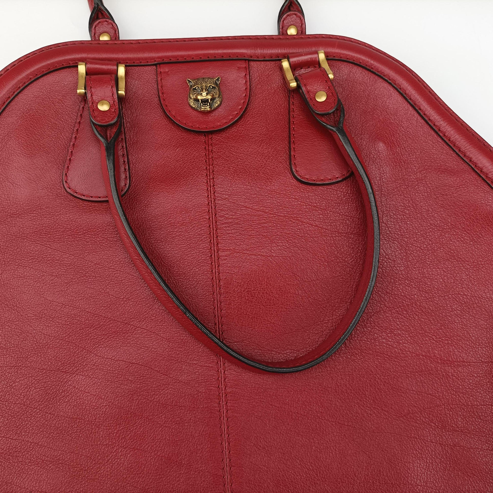 Pre-owned Gucci Re(Belle) Red Leather 515937 handbag | stylenewstar