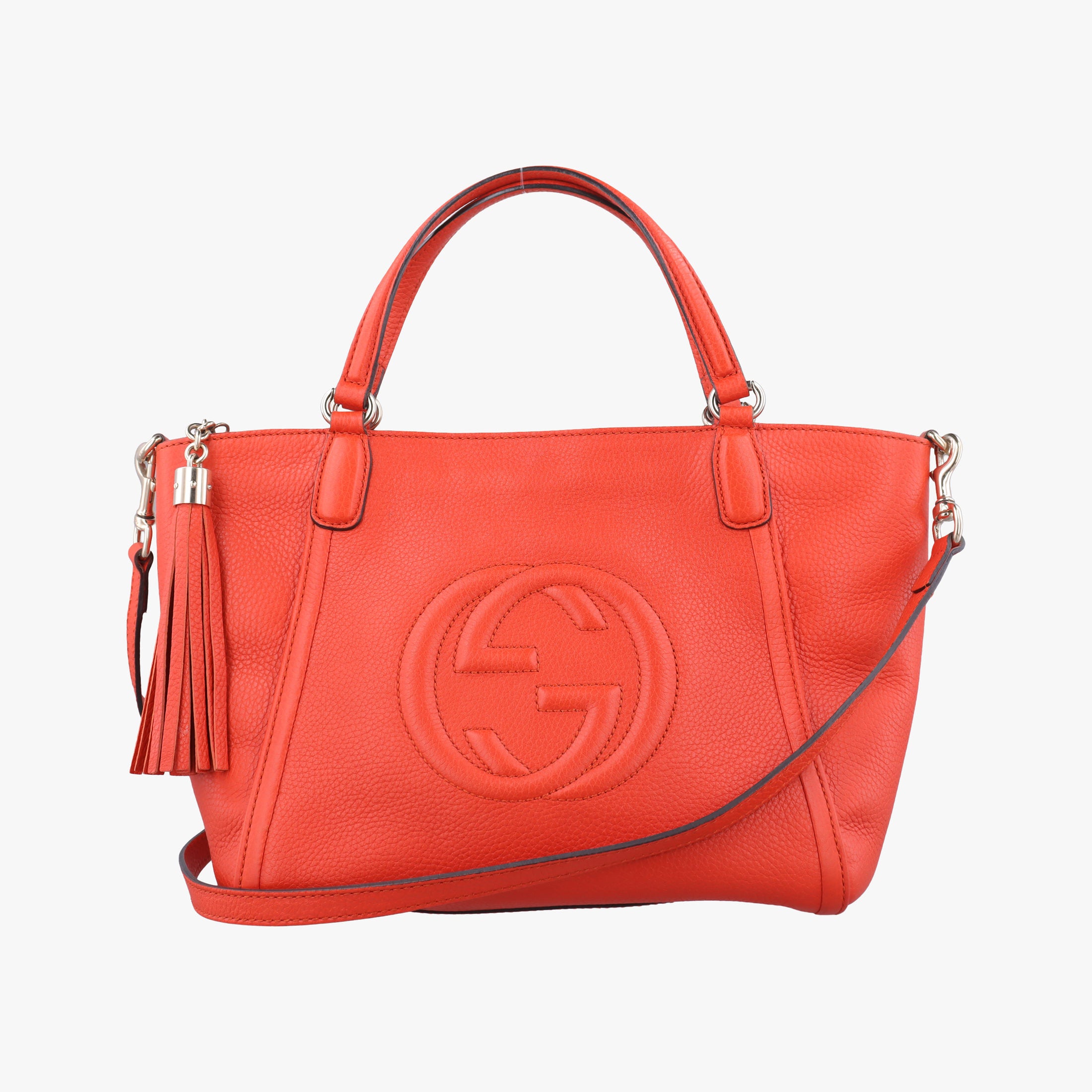 Pre-owned Gucci Soho Orange Leather 369176 shoulderbag | stylenewstar