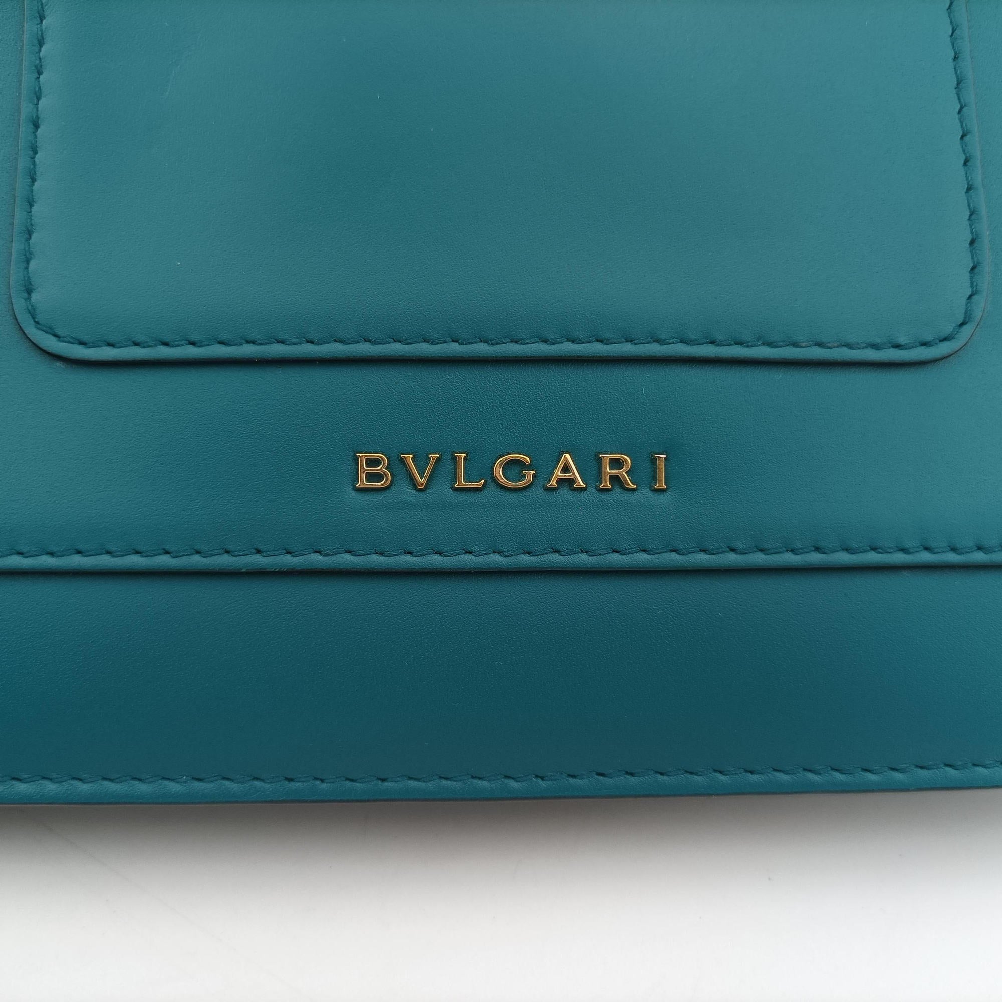 Pre-owned Bvlgari SERPENTI FOREVER Blue Leather  shoulderbag | stylenewstar