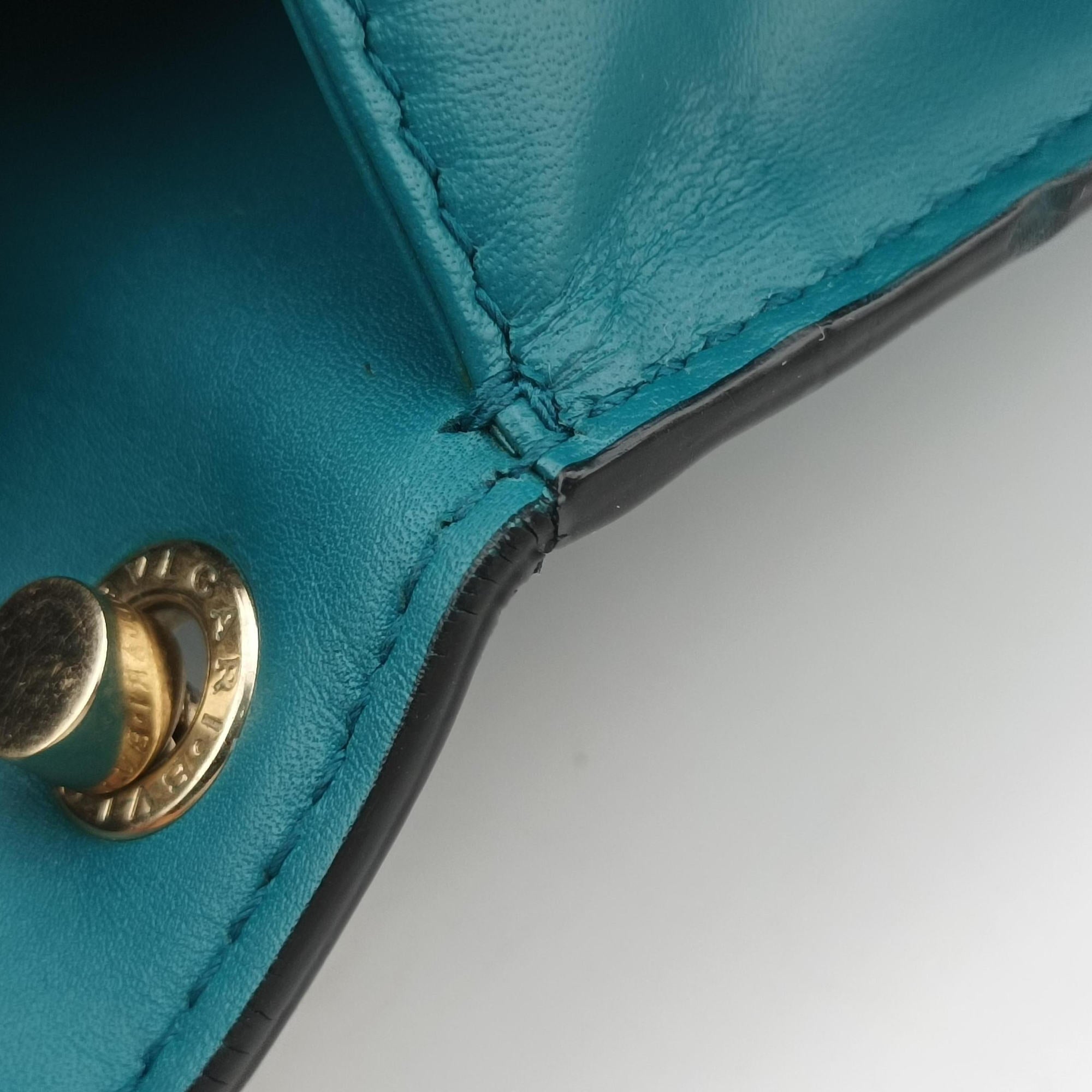 Pre-owned Bvlgari SERPENTI FOREVER Blue Leather  shoulderbag | stylenewstar