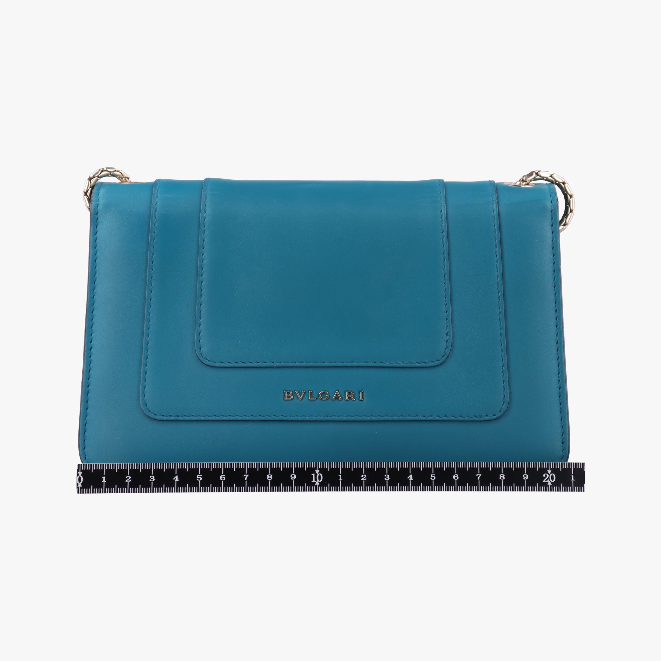 Pre-owned Bvlgari SERPENTI FOREVER Blue Leather  shoulderbag | stylenewstar