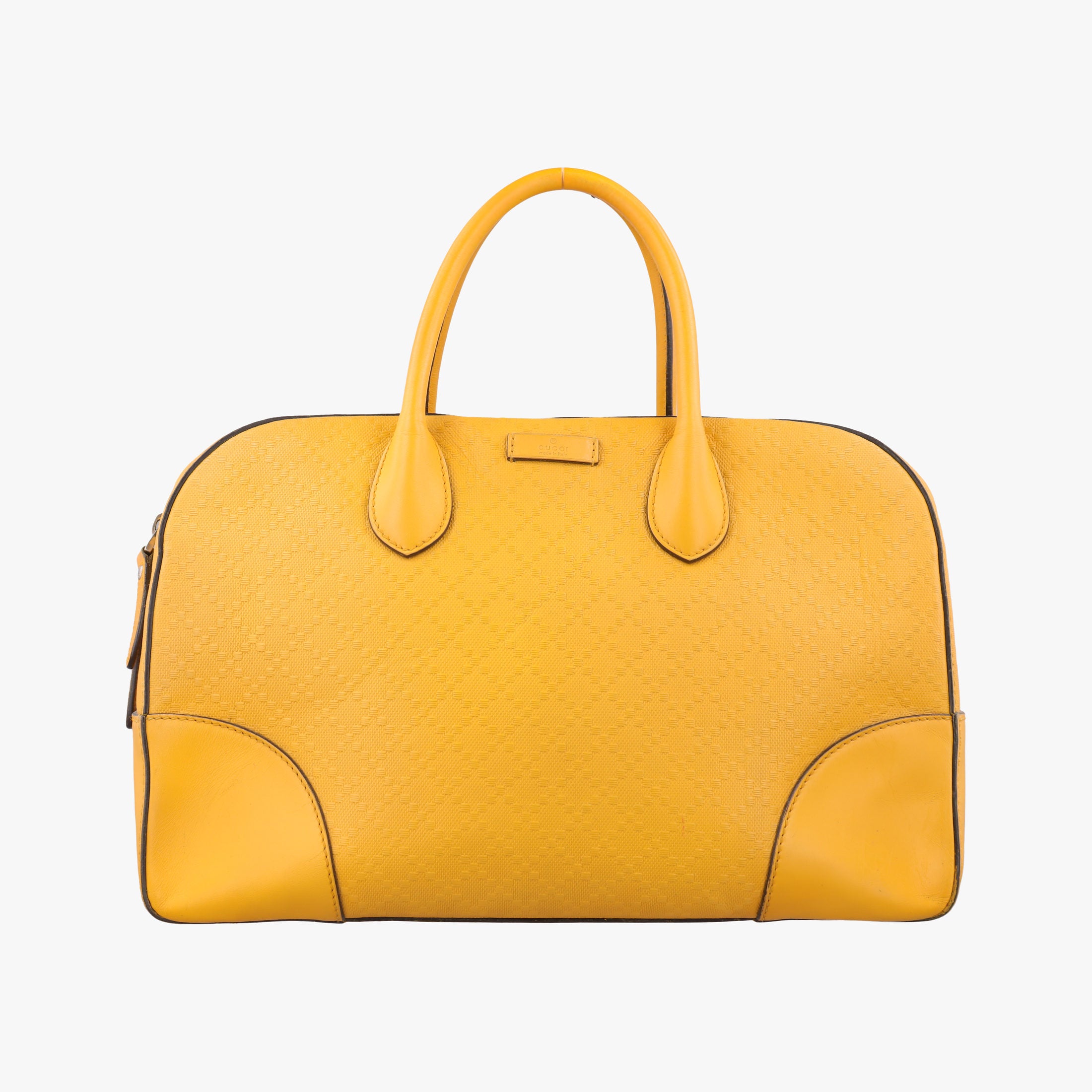 Pre-owned Gucci Bright Diamante Yellow Leather 354332 handbag | stylenewstar