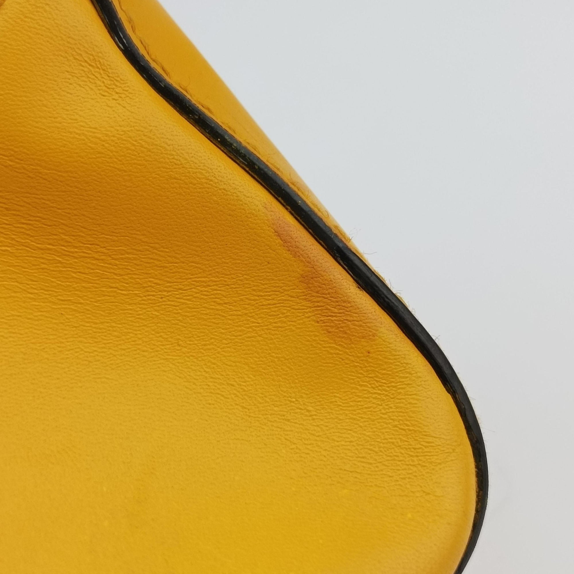 Pre-owned Gucci Bright Diamante Yellow Leather 354332 handbag | stylenewstar