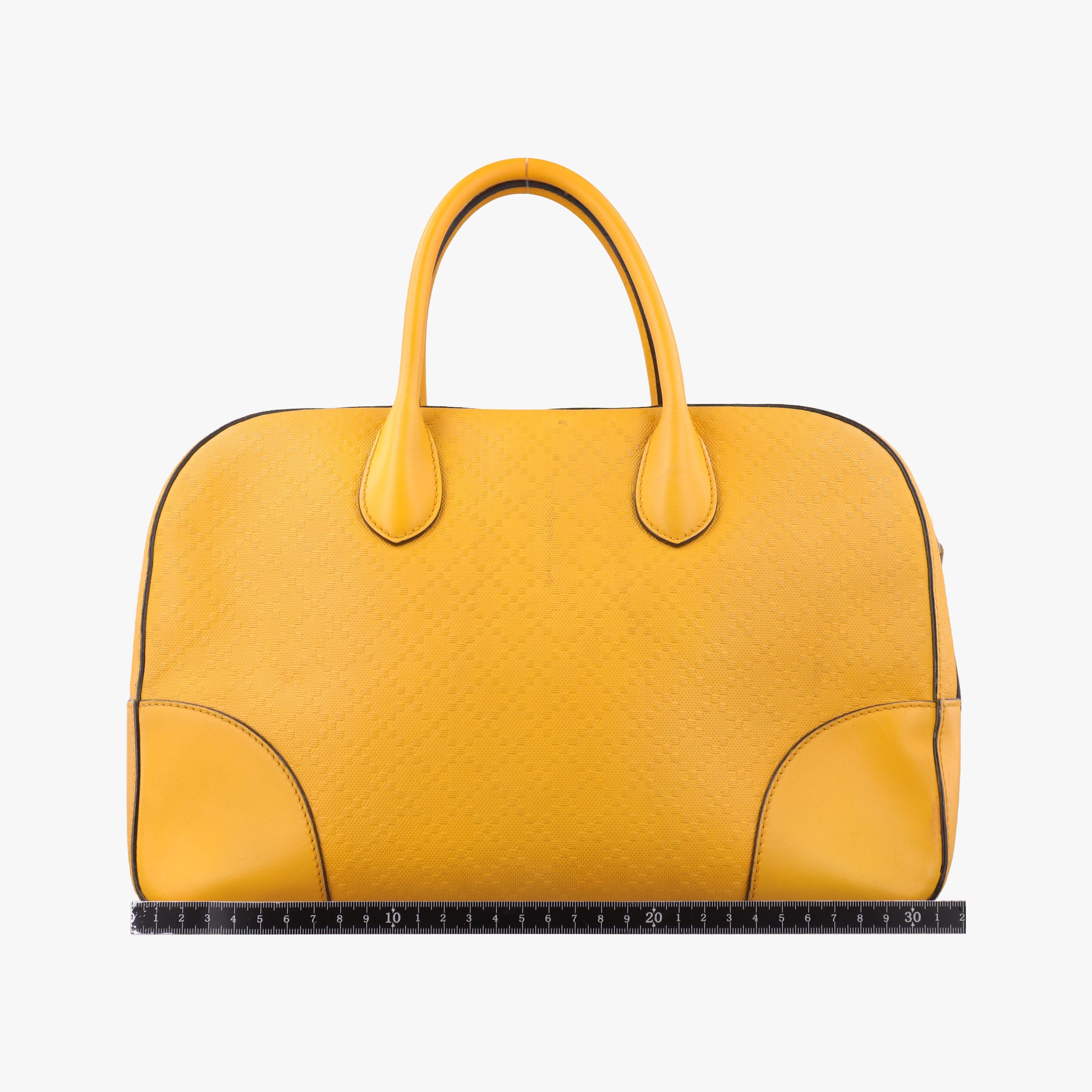 Pre-owned Gucci Bright Diamante Yellow Leather 354332 handbag | stylenewstar