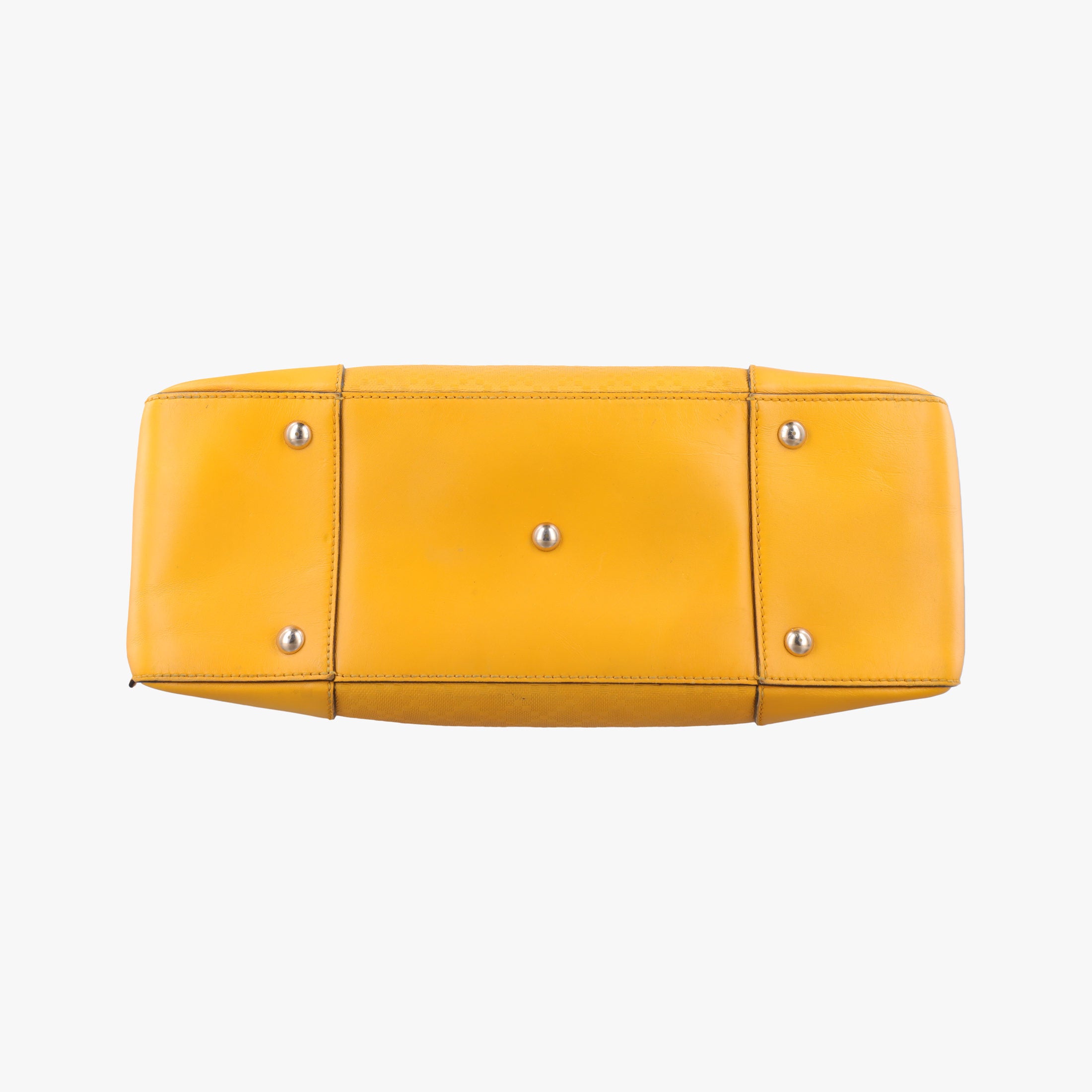 Pre-owned Gucci Bright Diamante Yellow Leather 354332 handbag | stylenewstar