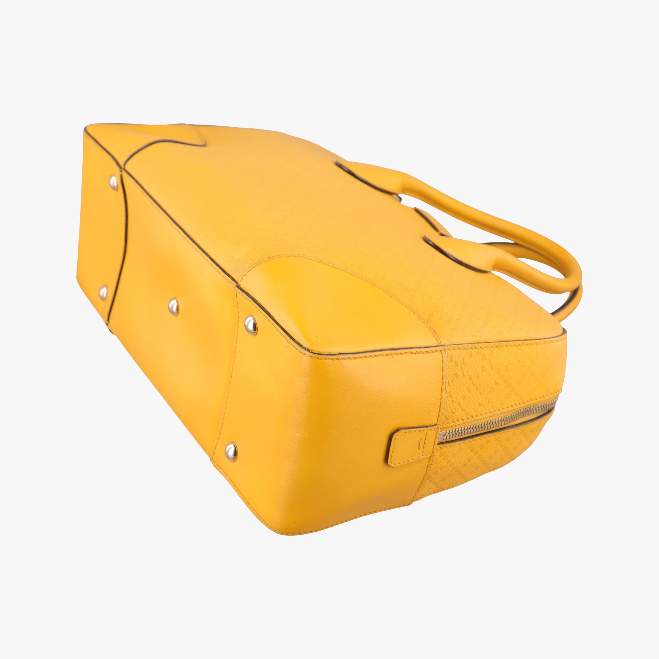 Pre-owned Gucci Bright Diamante Yellow Leather 354332 handbag | stylenewstar