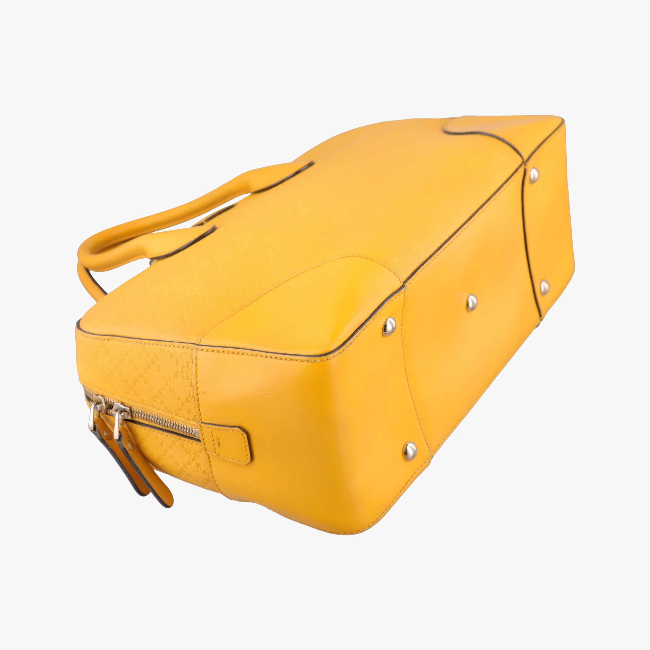 Pre-owned Gucci Bright Diamante Yellow Leather 354332 handbag | stylenewstar
