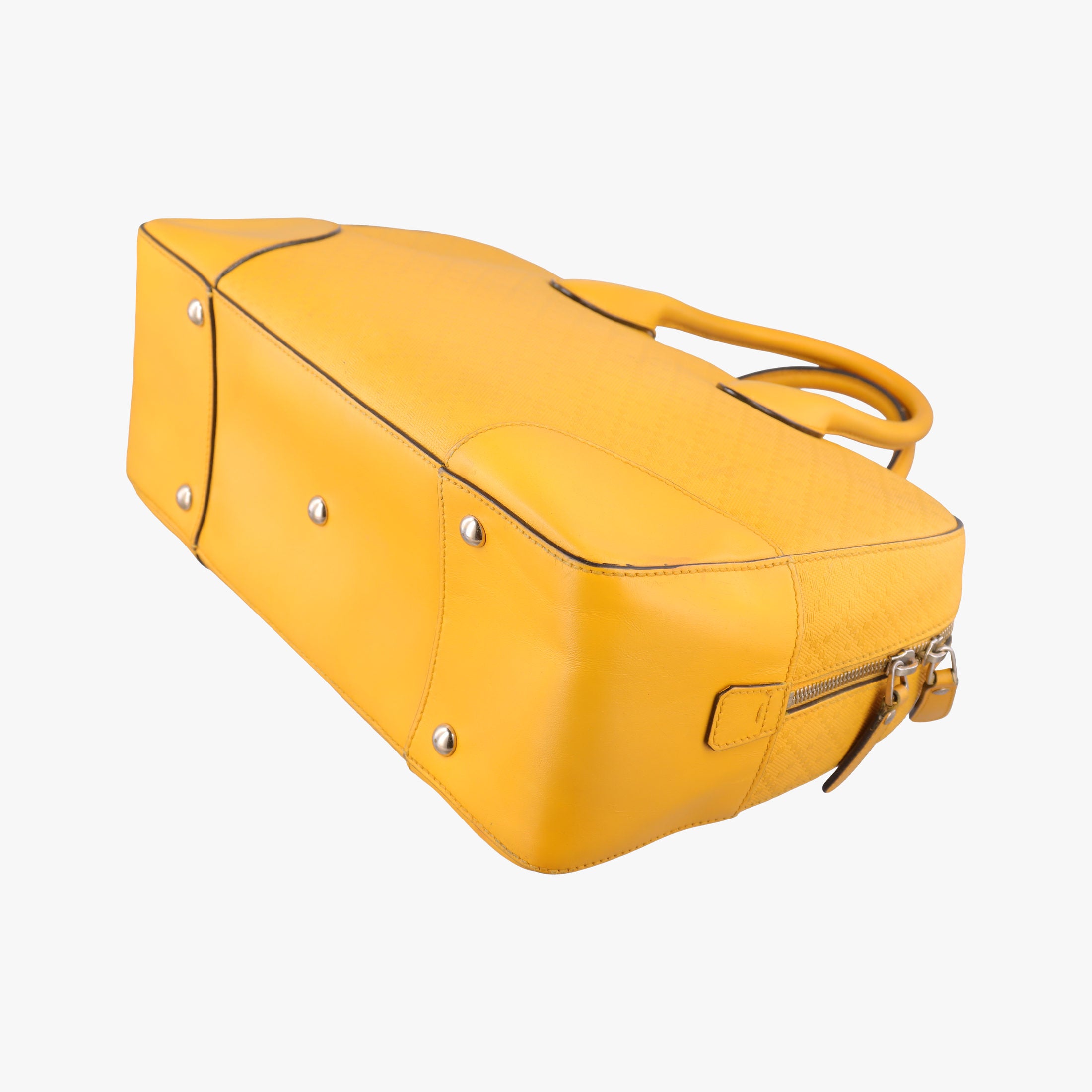 Pre-owned Gucci Bright Diamante Yellow Leather 354332 handbag | stylenewstar