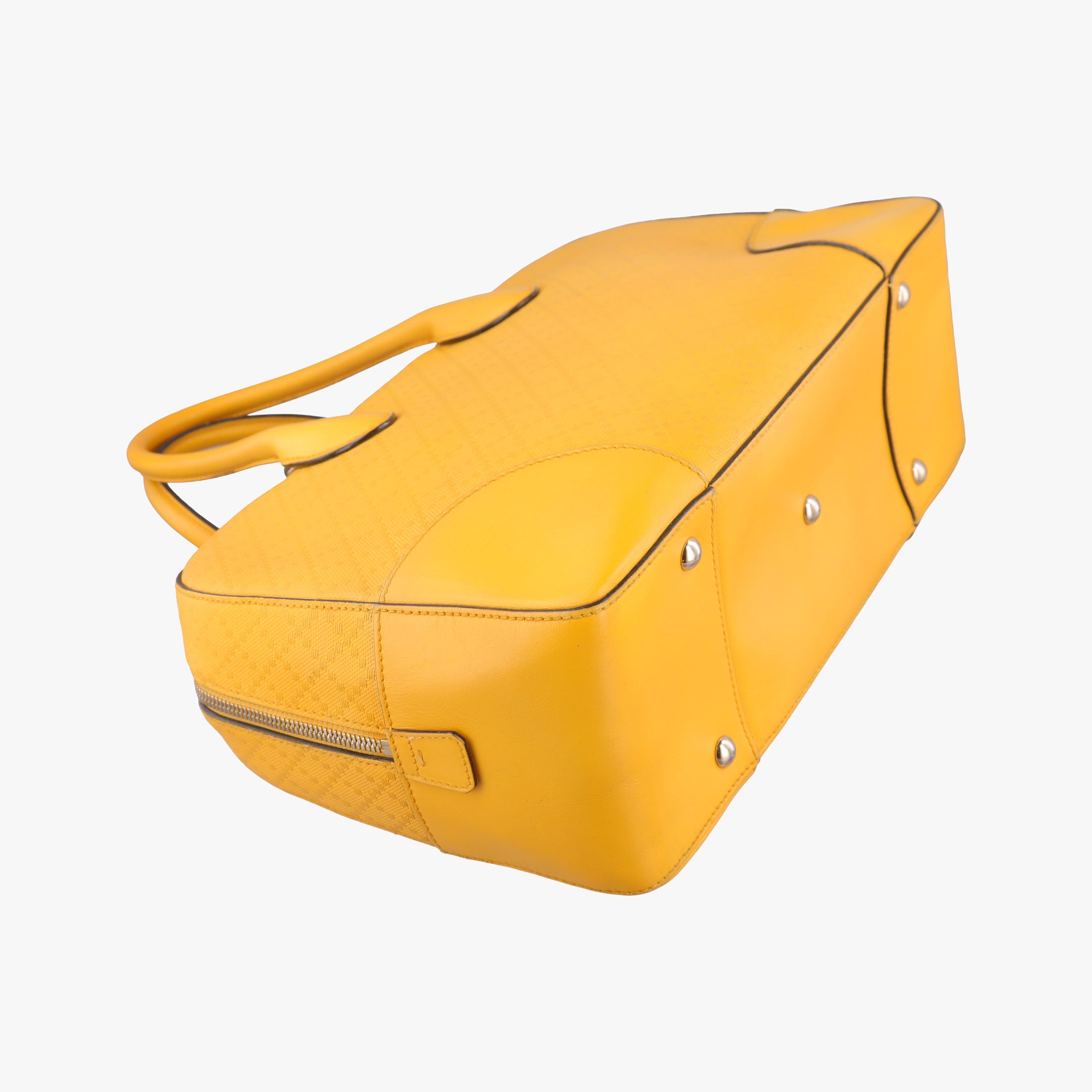 Pre-owned Gucci Bright Diamante Yellow Leather 354332 handbag | stylenewstar