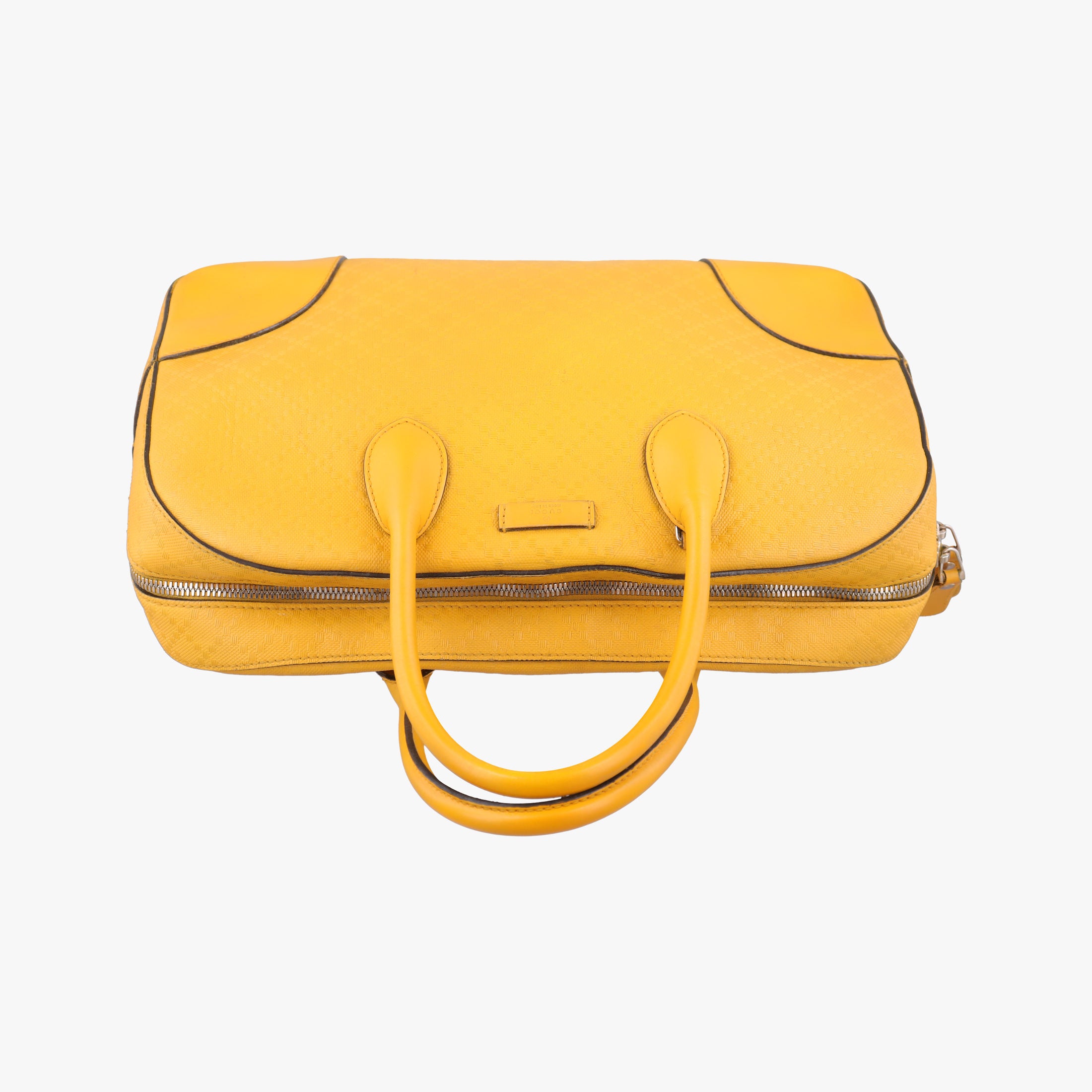 Pre-owned Gucci Bright Diamante Yellow Leather 354332 handbag | stylenewstar