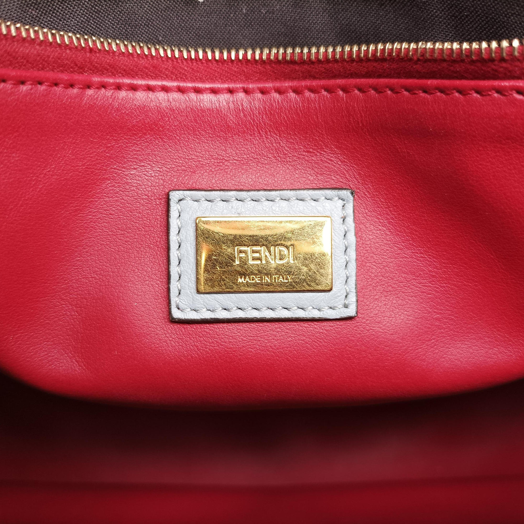 Secondhand Fendi Petite 2 JOURS Bluegray leather 8BH253 handbag | stylenewstar