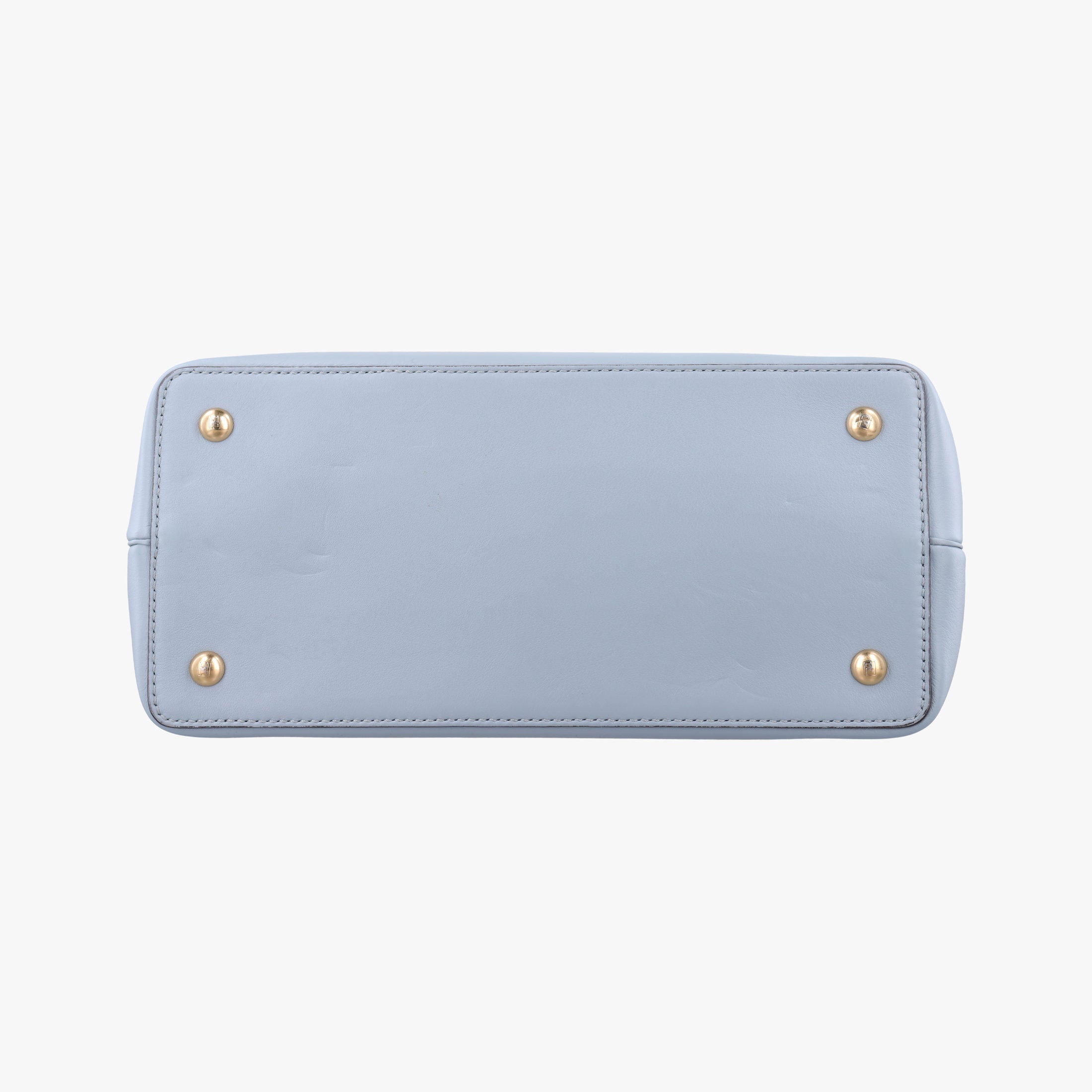 Secondhand Fendi Petite 2 JOURS Bluegray leather 8BH253 handbag | stylenewstar