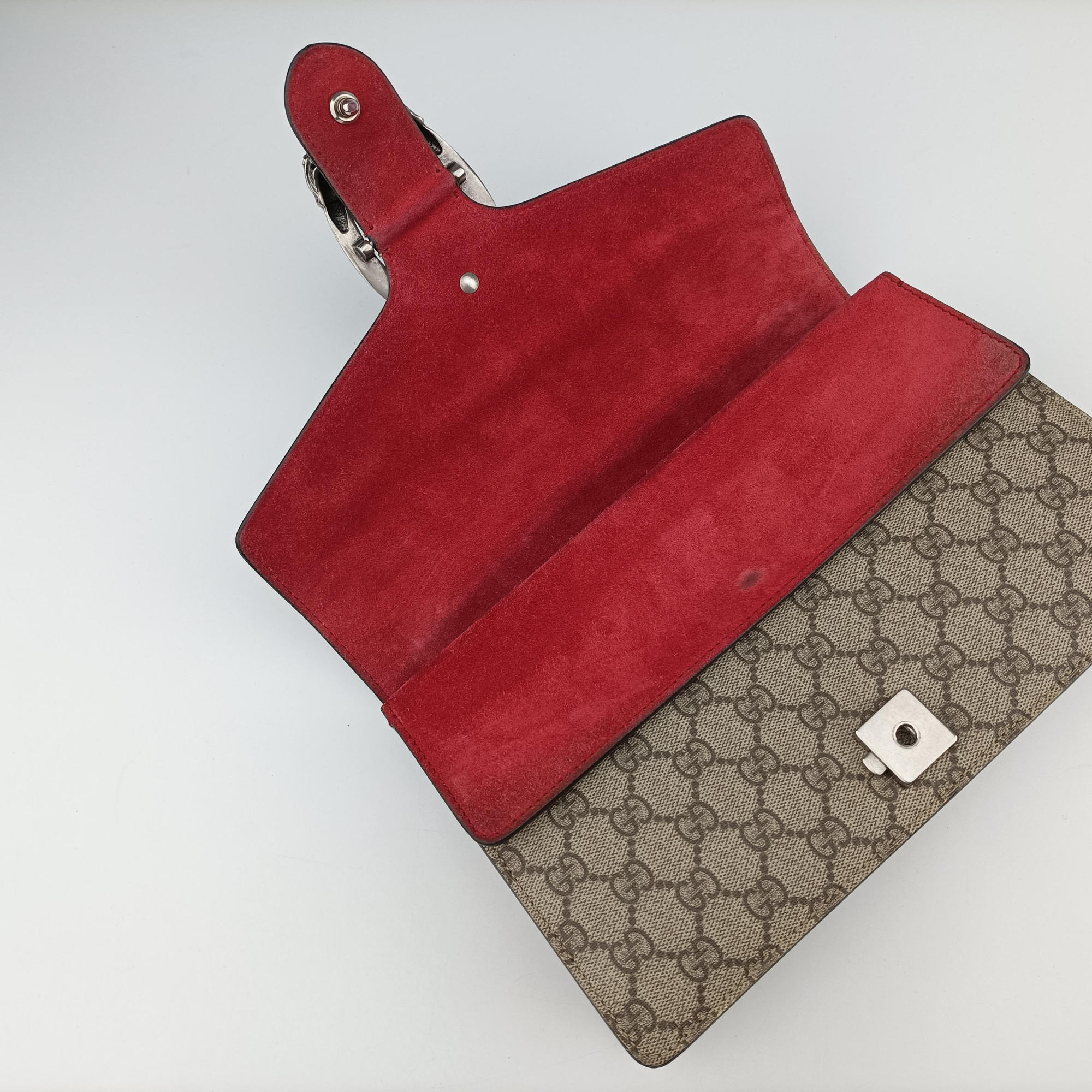 Vintage Gucci Dionysus beige×red PVC coated canvas × suede 400249 shoulderbag | stylenewstar