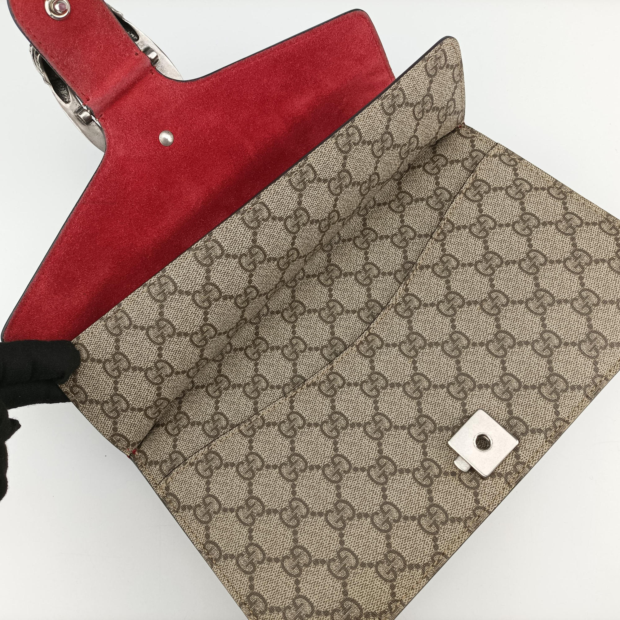 Vintage Gucci Dionysus beige×red PVC coated canvas × suede 400249 shoulderbag | stylenewstar