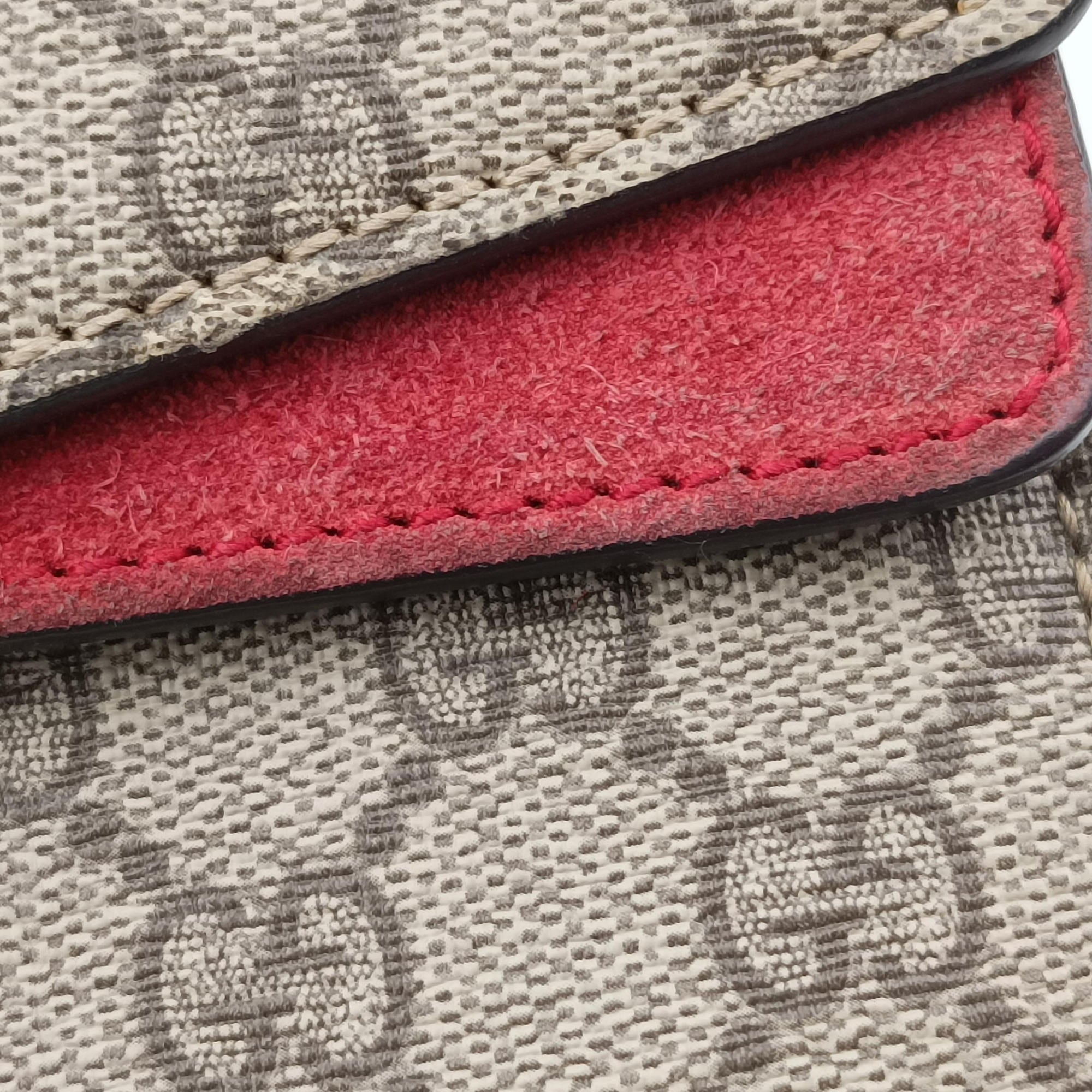 Vintage Gucci Dionysus beige×red PVC coated canvas × suede 400249 shoulderbag | stylenewstar
