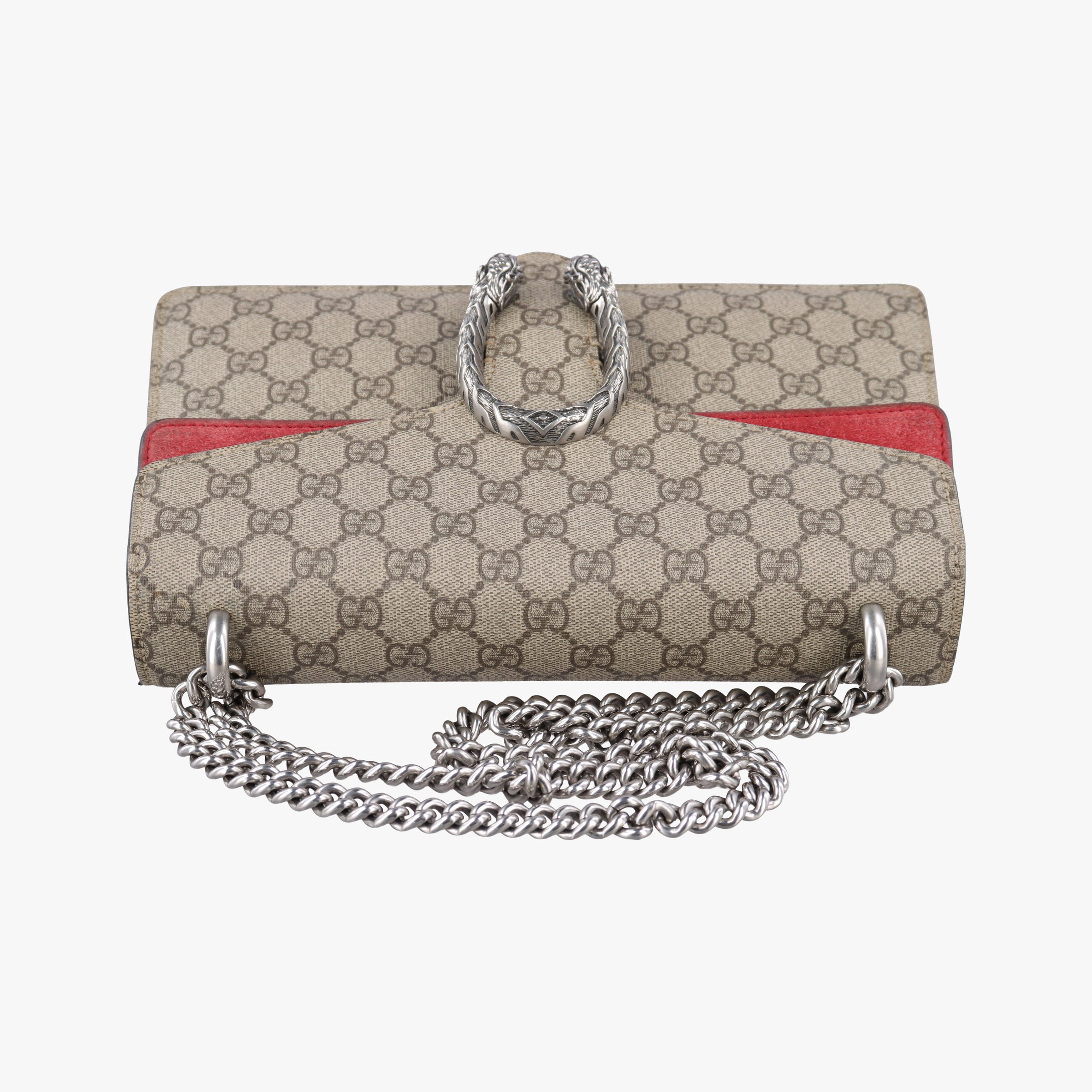 Vintage Gucci Dionysus beige×red PVC coated canvas × suede 400249 shoulderbag | stylenewstar