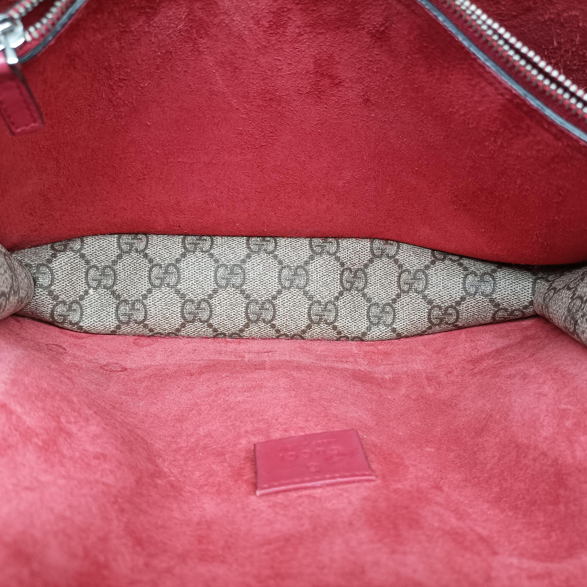 Vintage Gucci Dionysus beige×red PVC coated canvas × suede 400249 shoulderbag | stylenewstar