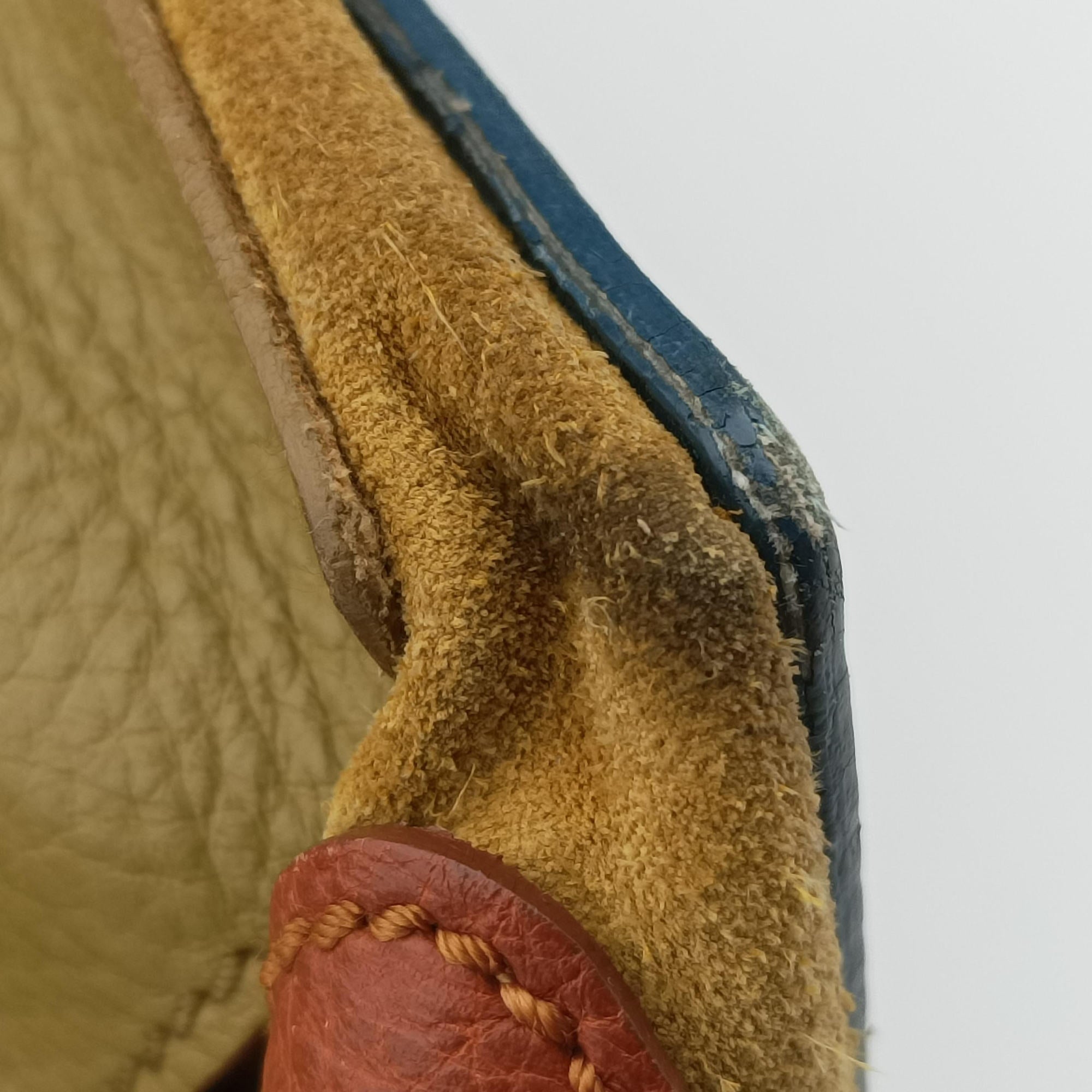 Pre-owned Yves Saint Laurent Muse Two Blue x beige×brown Leather 197149 shoulderbag | stylenewstar