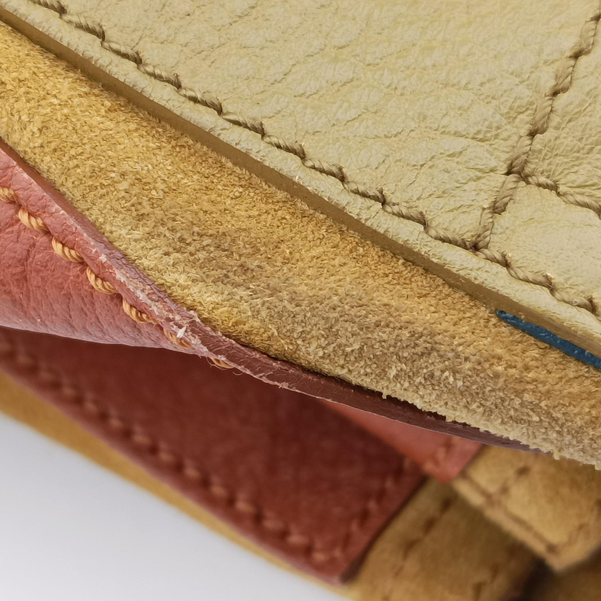 Pre-owned Yves Saint Laurent Muse Two Blue x beige×brown Leather 197149 shoulderbag | stylenewstar