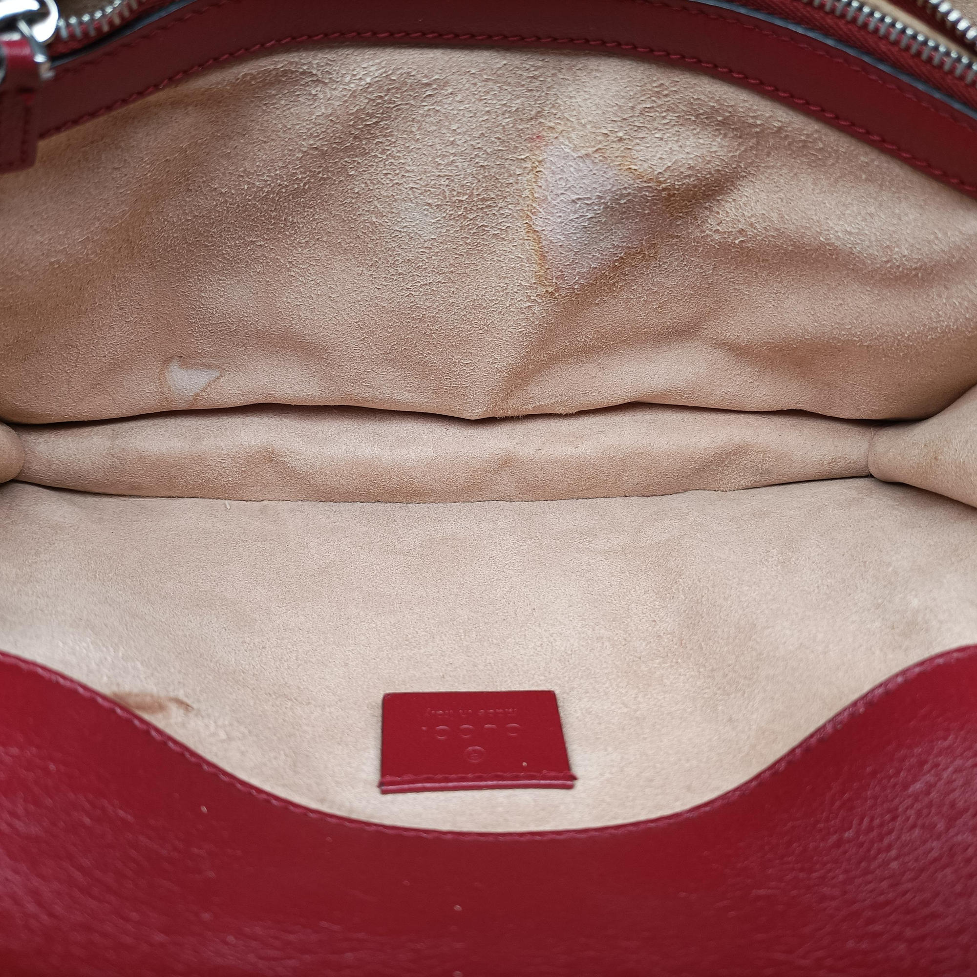Pre-owned Gucci Dionysus Ivory × Red × Black Tweed×Leather 400249 shoulderbag | stylenewstar
